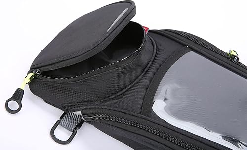 Miniatura 4 de SOONHUA Bolsa de tanque para motocicleta, universal, impermeable, magnética, con bolsillo para teléfono
