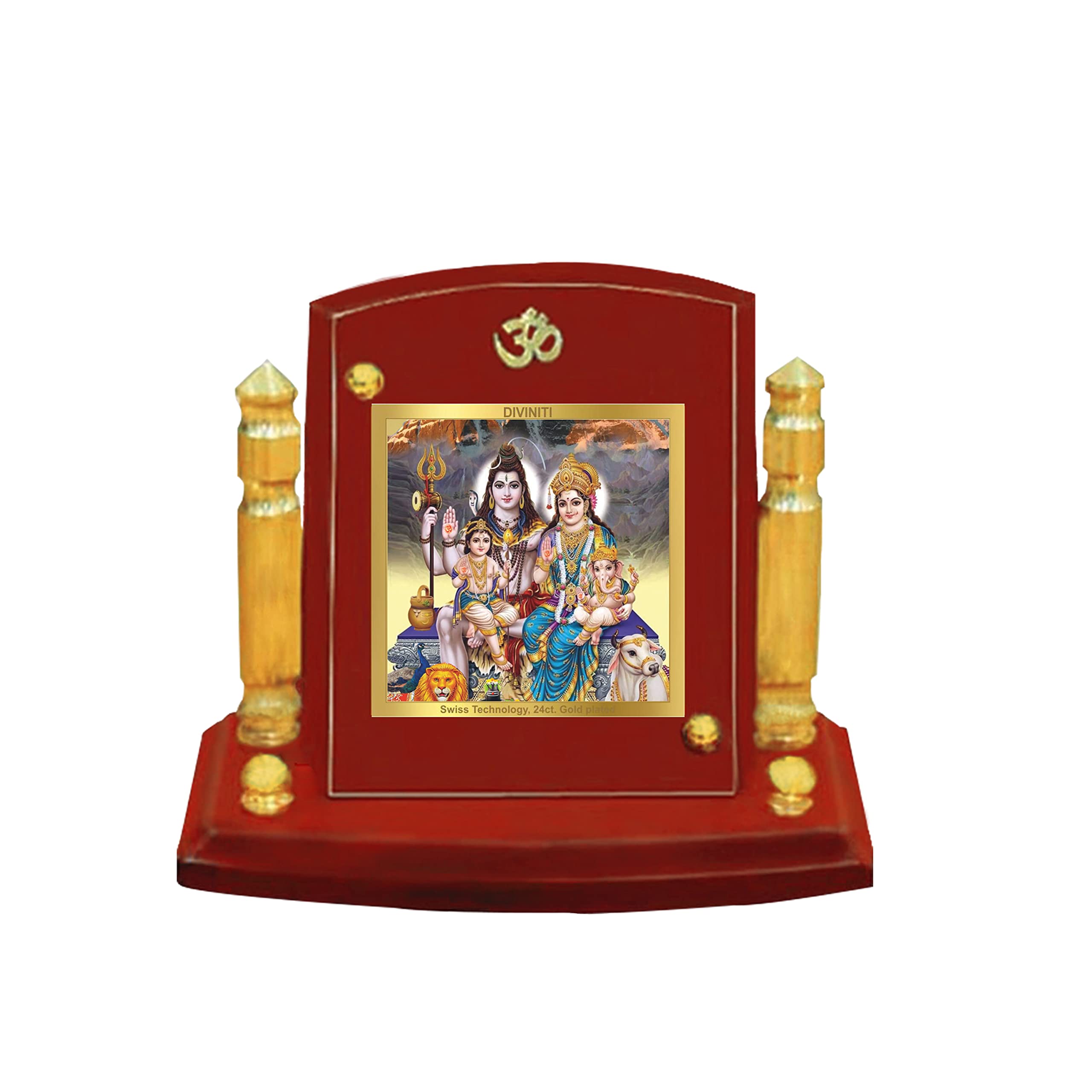 Buy DIVINITI Shiv Parivar Photo Frame for Car Dashboard, Home, Table