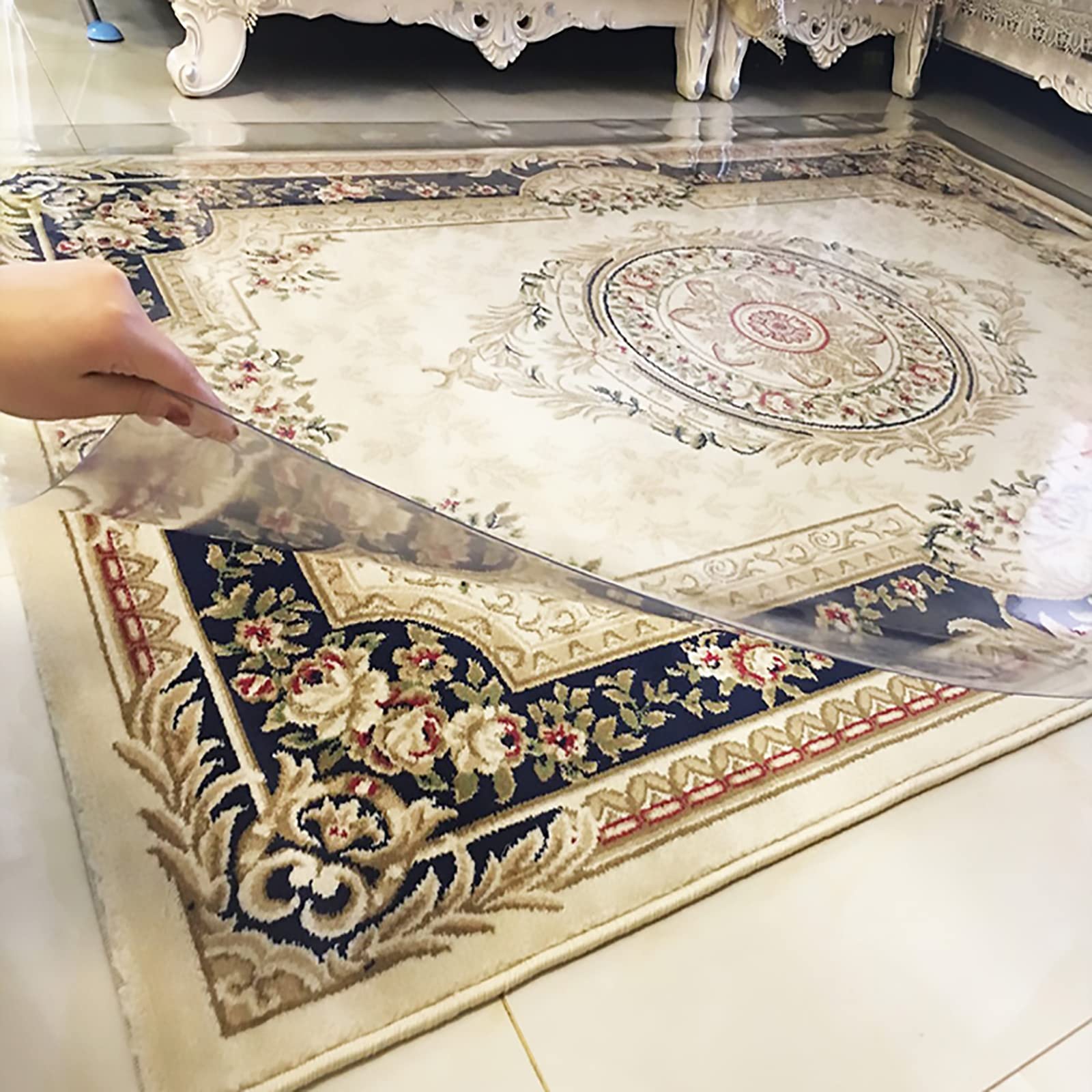 Tappeto Protettivo Sottosedia Tappetino opaco per Sedia Tappeto Salvapavimento Protezione Tappetino Pavimenti Duri/Piastrelle,per Office Tappeto Parquet Pavimenti Duri (Dick 2mm,180cm/70.2in)