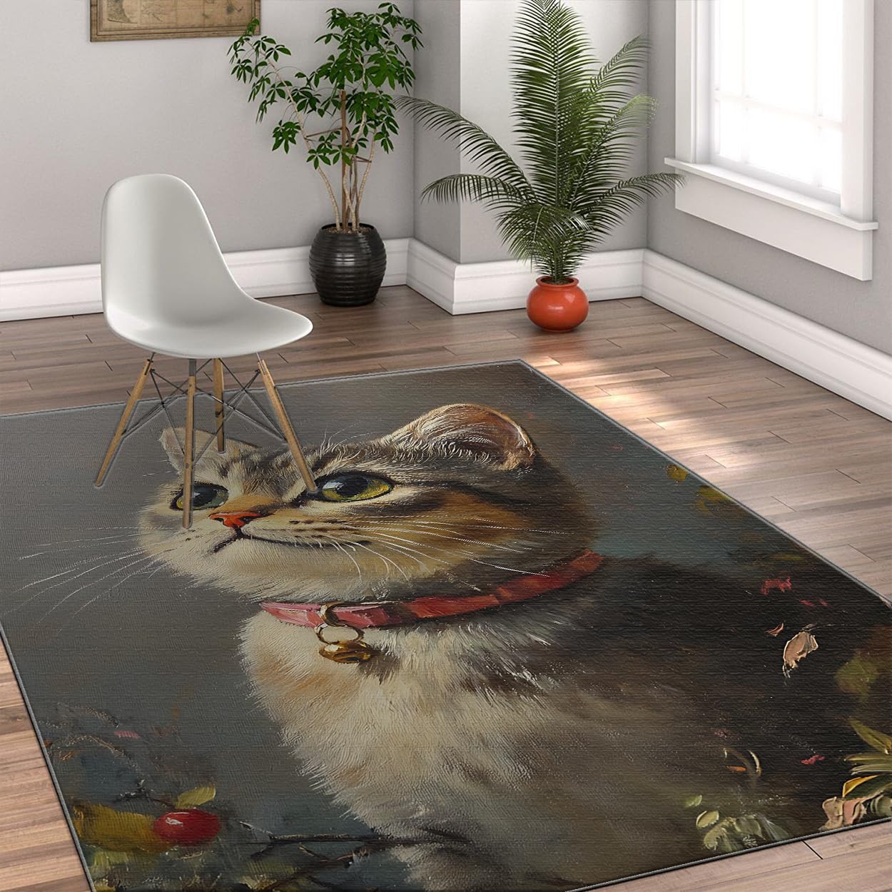 Tapis de cuisine chat résistant à la saleté pour une décoration de chambre