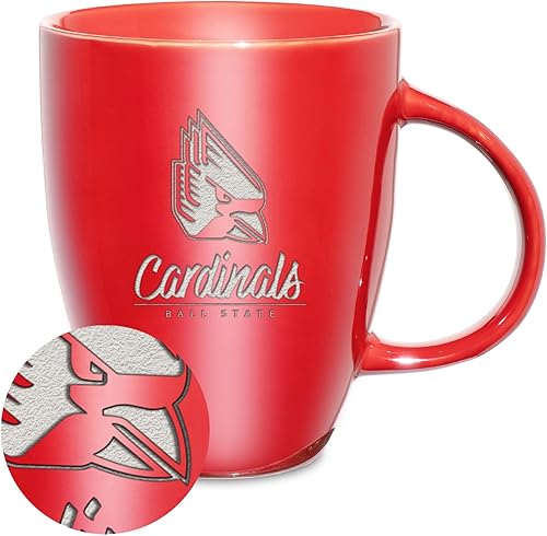 Vista 21 de Rico Industries NCAA - Taza de cerámica con grabado láser, 18 onzas, café y té