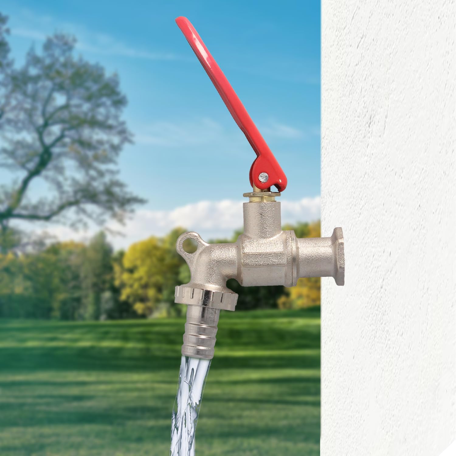 WOLFPACK LINEA PROFESIONAL Robinet Sphère 1/2 avec système de verrouillage par cadenas Robinet de jardin extérieur, robinet avec verrouillage et connecteur tuyau