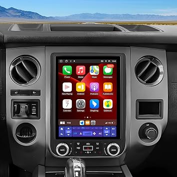 AWESAFE Car Radio for Ford Expedition 2015 2016 2017, Android 13 8 Core T Style 12.1 Inch IPS Touch Screen Car Stereo with Wireless Carplay/Android Auto, GPS, WiFi, Bluetooth, FM, DSP - [4GB+64GB]