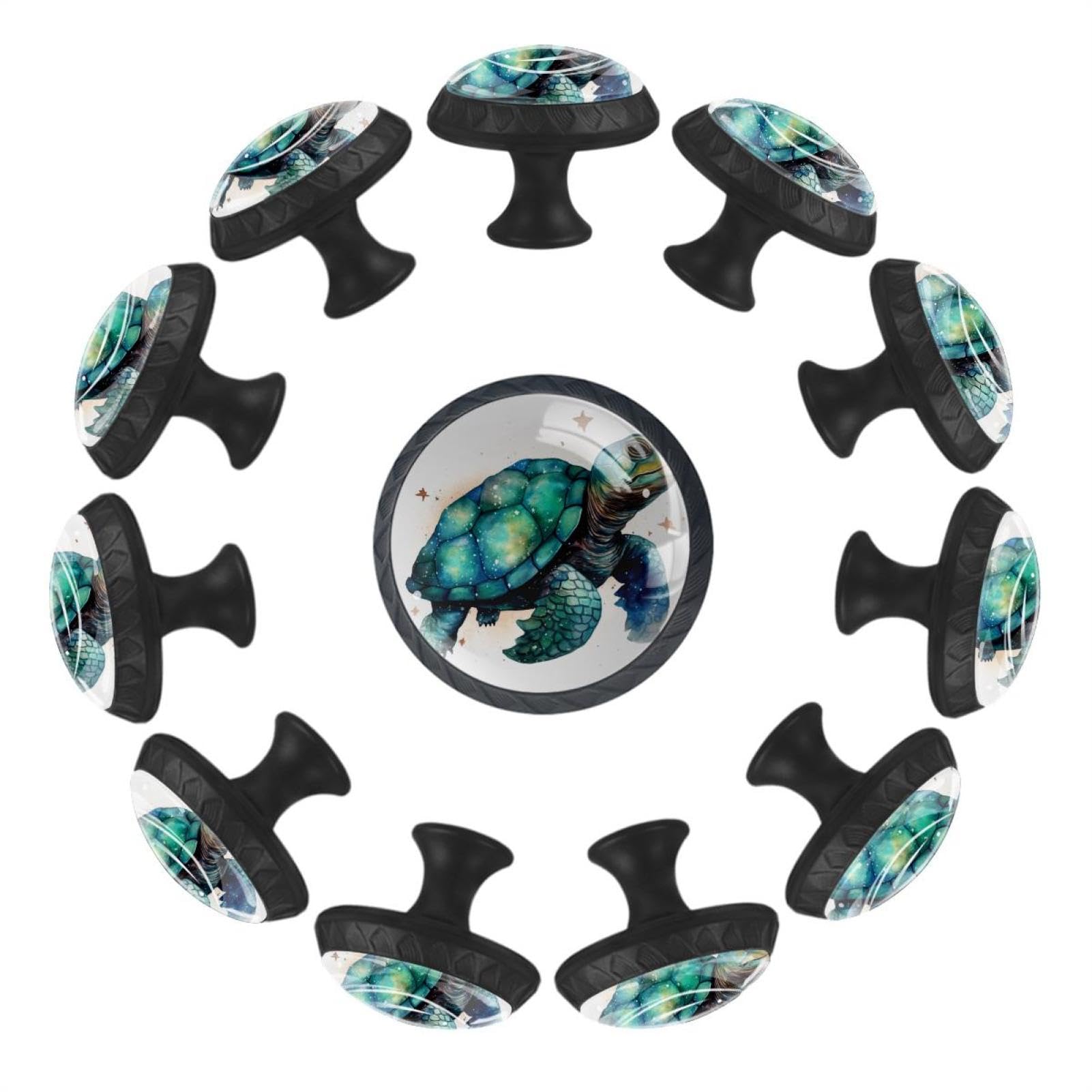 Boutons de tiroir en verre lot de 12 poignées transparentes rondes pour meuble de cuisine