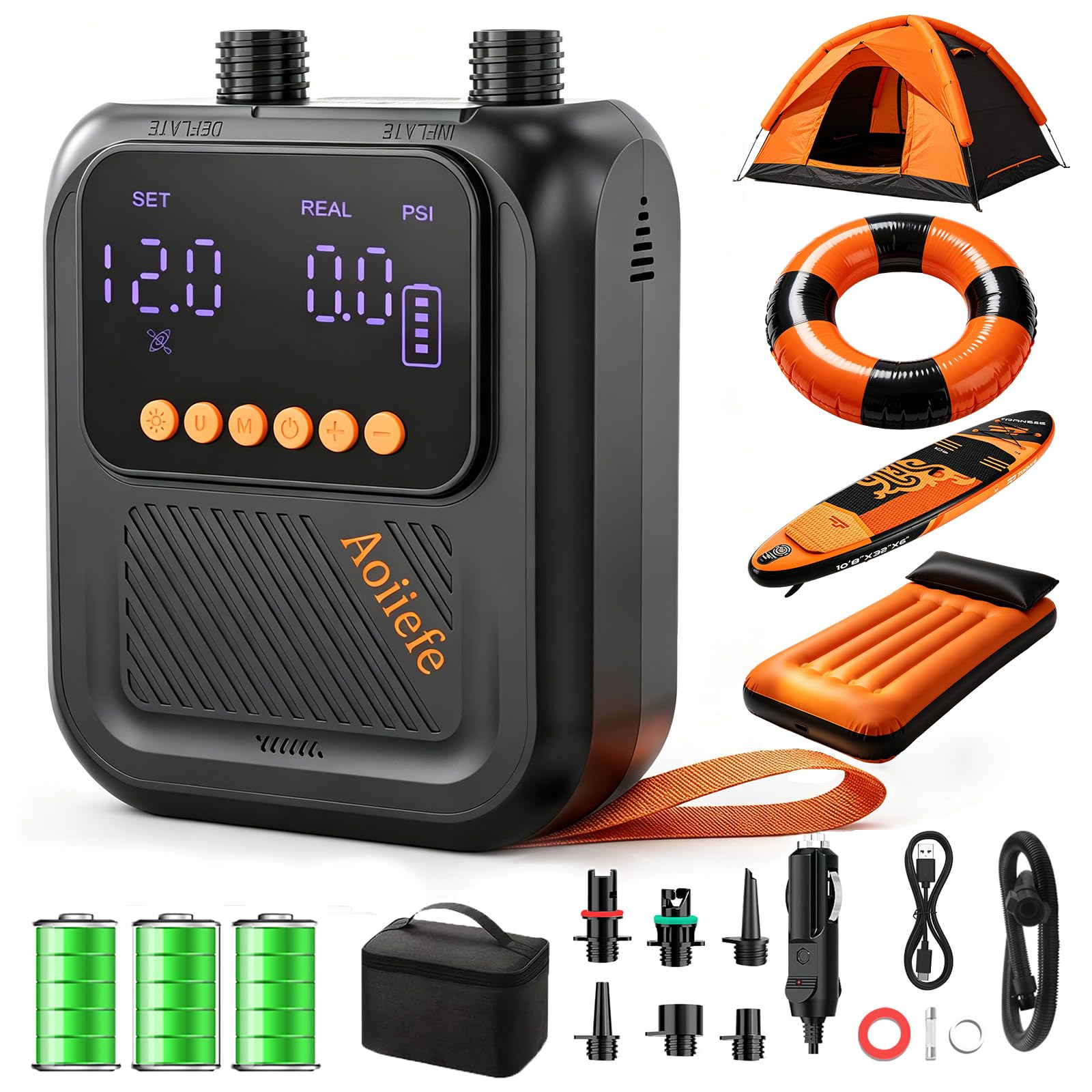 Photo 1 of Aoiiefe Paddle Board Pump,Paddle Board Electric Pump SUP Rechargeable 20PSI