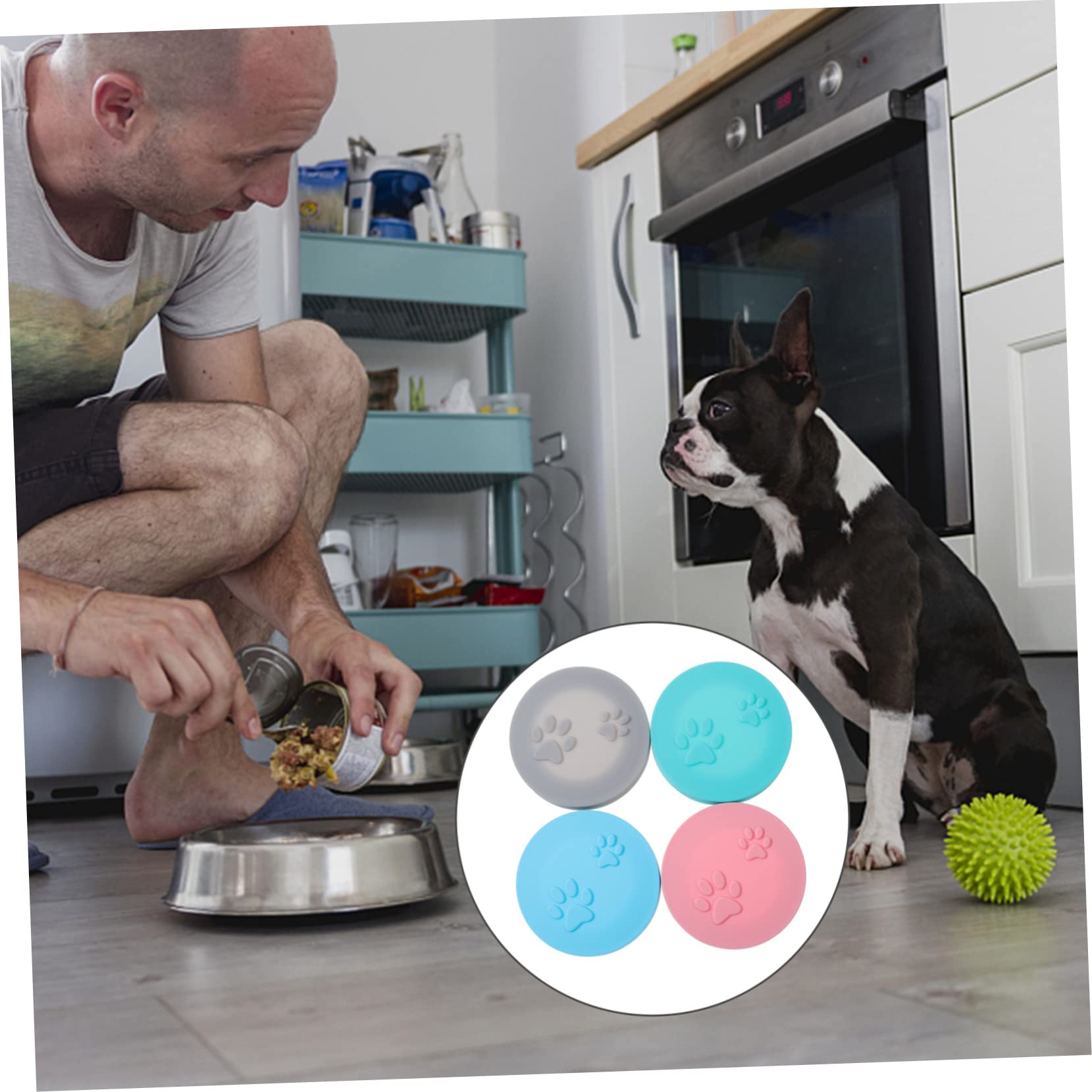 Happyyami 12 Piezas tapa de lata para mascotas lata de comida suministro de mascotas Cubiertas de lata para refrigerador fundas comida para cachorros gato puede cubrir puede cubrir