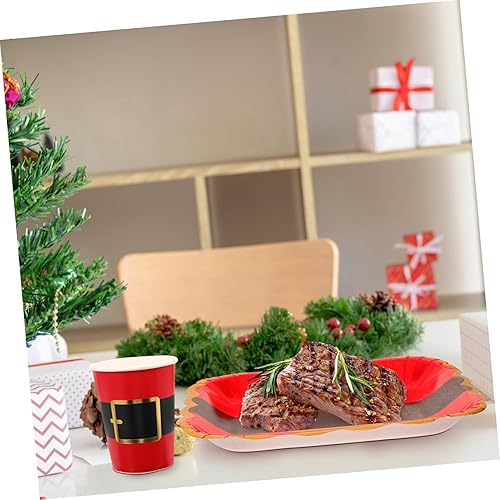 Miniatura 2 de NOLITOY 1 juego de tirar de la bandera decoraciones de Navidad camping taza desechable decorar suministros de fiesta taza de fiesta de Navidad tazas