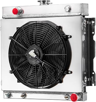 2 Rows Radiator+Shroud Fan for 1970-1979 Dodge D/W 100 150 200 300 Plymouth 5.2L 5.9L V8 Truck All Aluminum Core Radiador Radiators 1971 1972 1973 1974 1975 1976 1977 1978