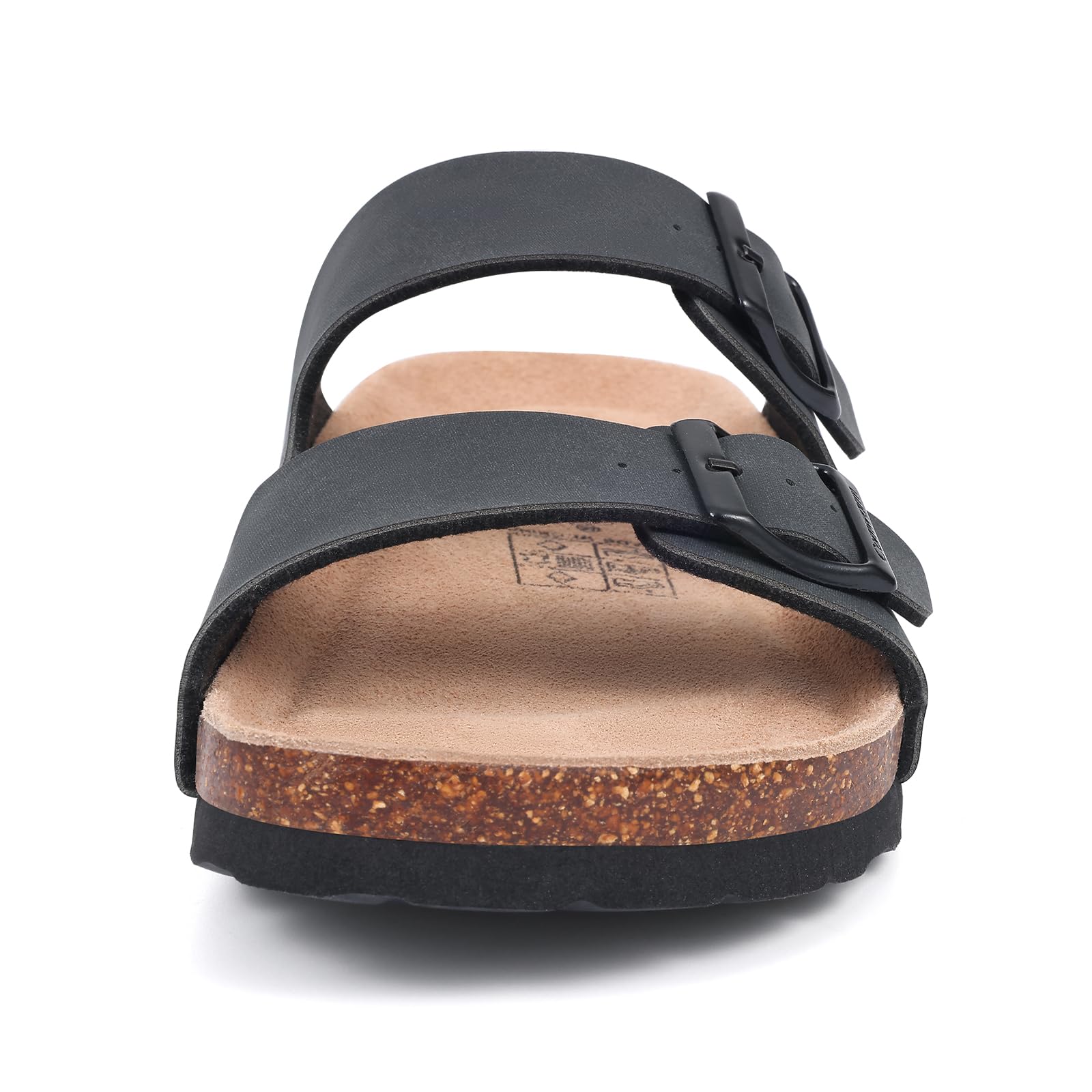 Comwarm Sandales en liège pour femme - Sandales de plage confortables pour l'été - Avec boucle réglable
