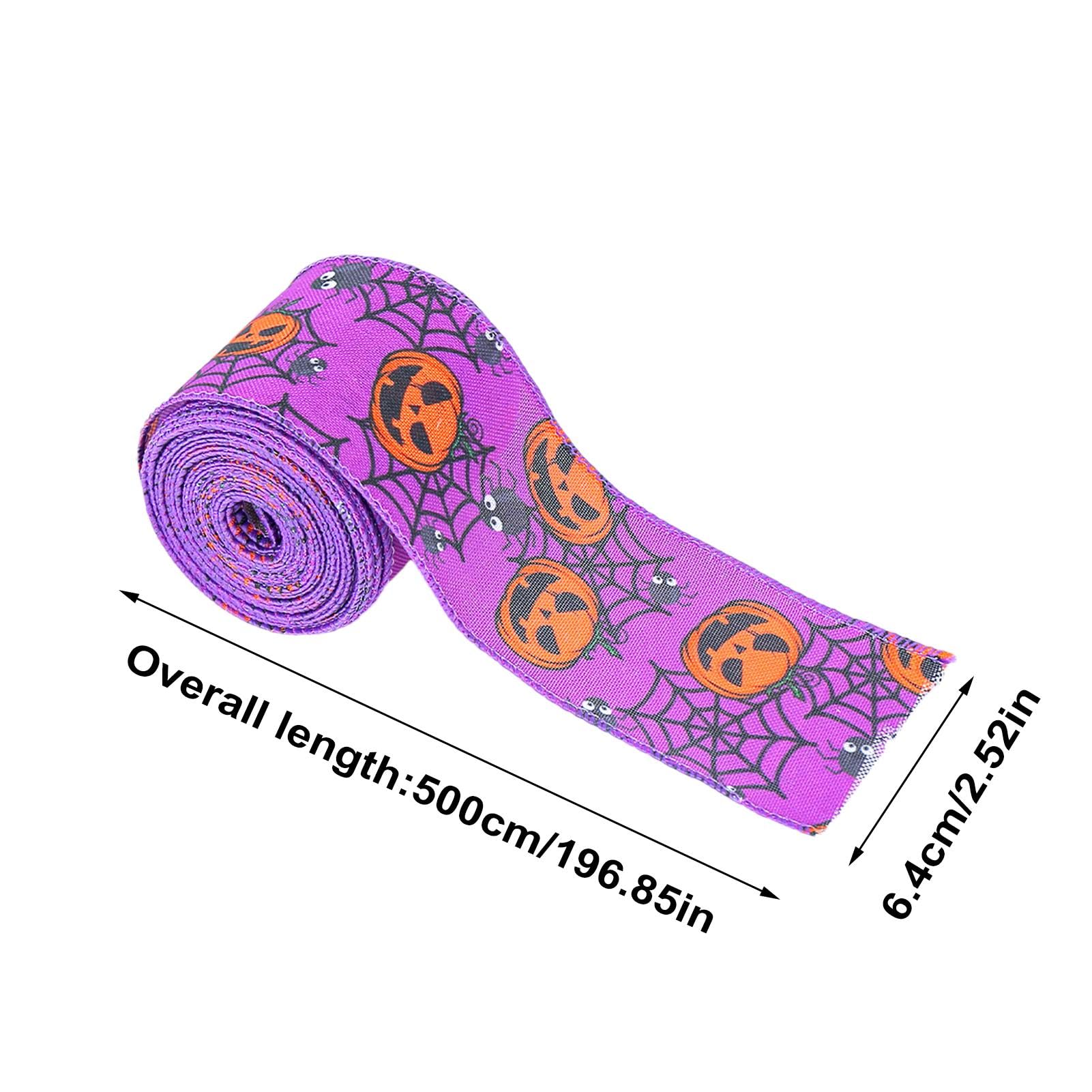 12 Rotoli Nastro Halloween Con Ragnatele E Zucca – 4,5m Cadauno, Per Decorazioni Fai Da Te - 5