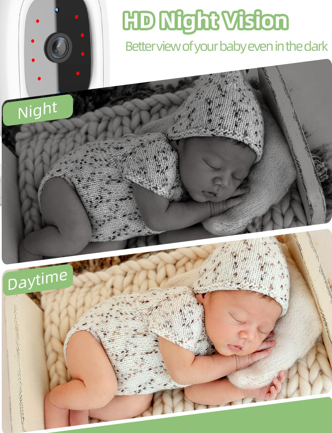 TakTark Babyfoon Camera Video 3,2 Inch Lcd Babycamera Draadloze Babycamera Bidirectionele Communicatiebewaking Vox Nachtzicht Digitale Zoom 688836505