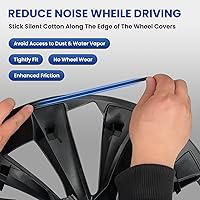 Vista 6 de Tapacubos Modelo 3 – Cubiertas de Rueda Aero de 18 Pulgadas, Tapas de Rueda de Repuesto de 18'', Modelo S Plaid Versión Ruedas Arachnid, Tapas