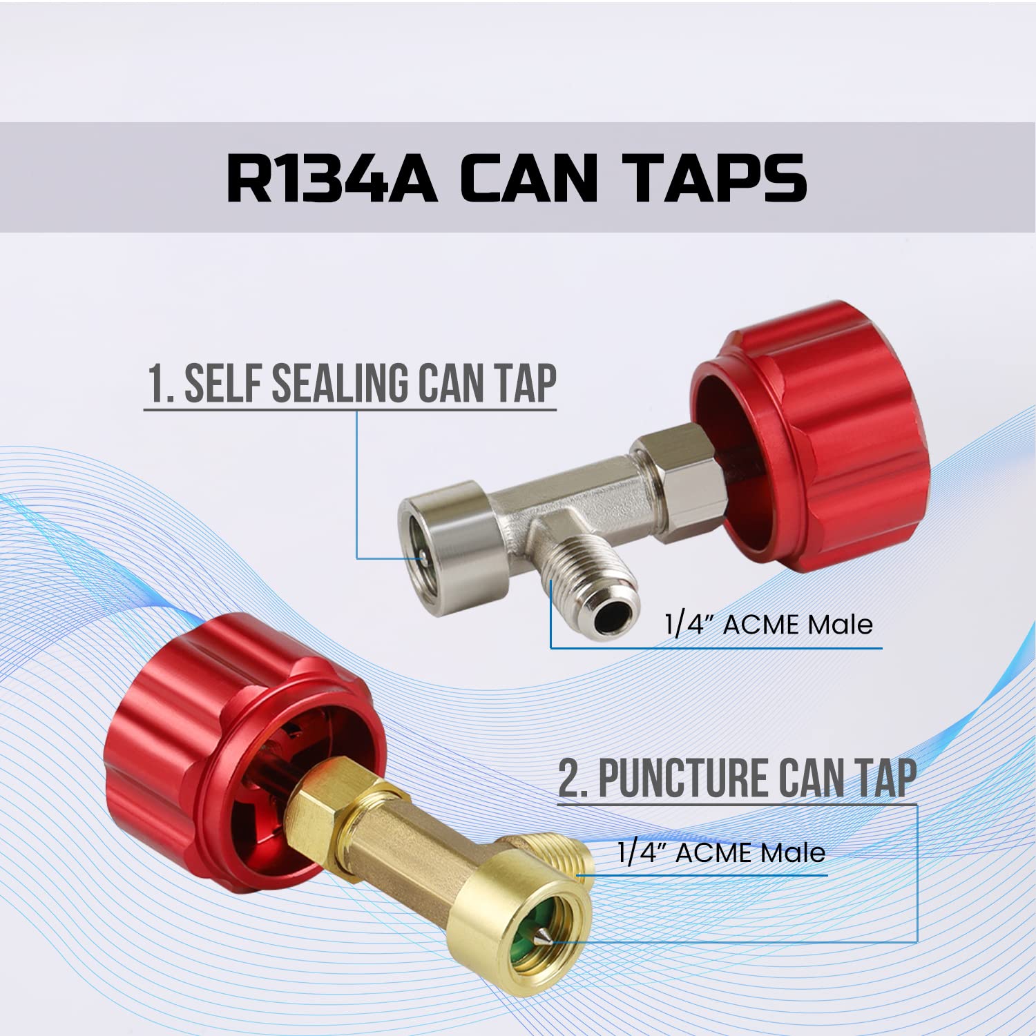 Amazon.com: Lichamp R134a Can Tap, Automotive Self Sealing and