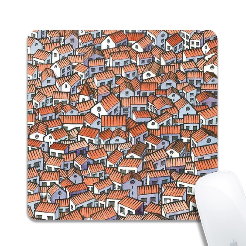 Personalized Square Mouse Pad, Non-slip Rubber Gorilla Mouse Mat Personalised Printed Comfortable (7.87x7.87inch) Round 22