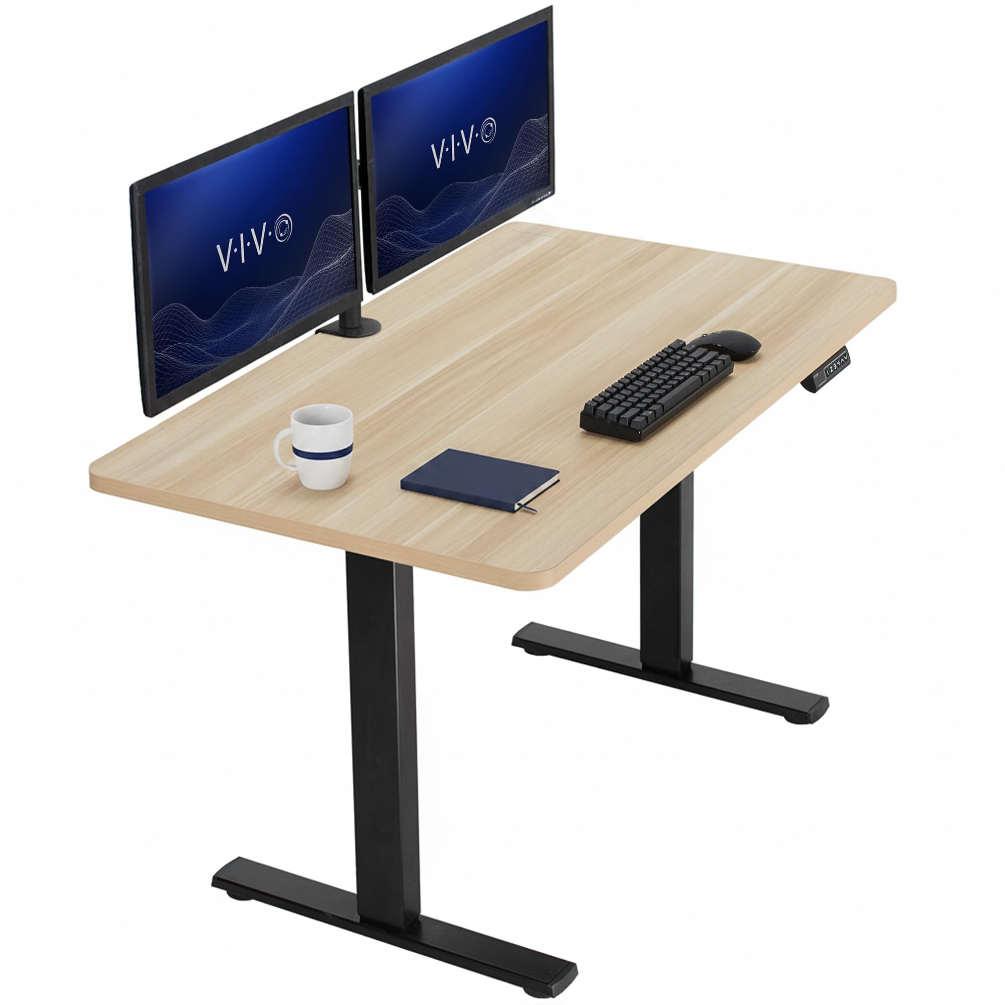 VIVO Light Wood 48 x 30 in Standing Desk, DESK-KIT-1B5C