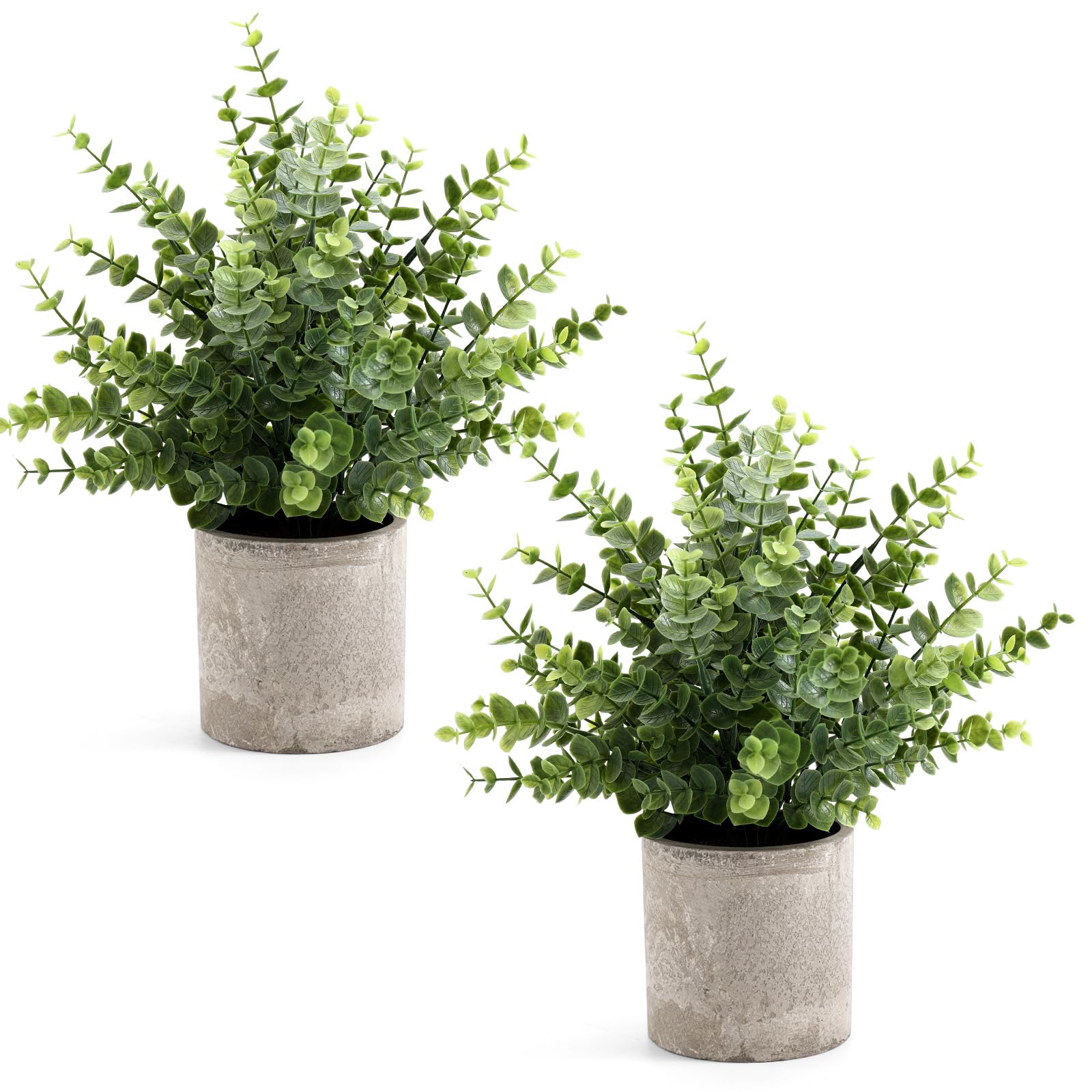 LEUCHTAMOR kleine Kunstpflanzen Topfpflanzen für Regal, Schreibtisch, Zuhause, Badezimmer, Landhauszimmer, Couchtisch, Innendekoration