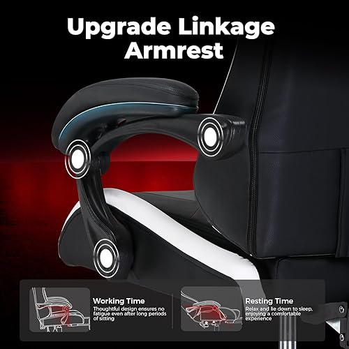 Miniatura 5 de GTPLAYER Silla Gaming, Sillas de Videojuegos Estilo Racing Sillas de Juegos de PC para Adultos - Respaldo Alto Acolchado Ergonómico Reclinable Silla