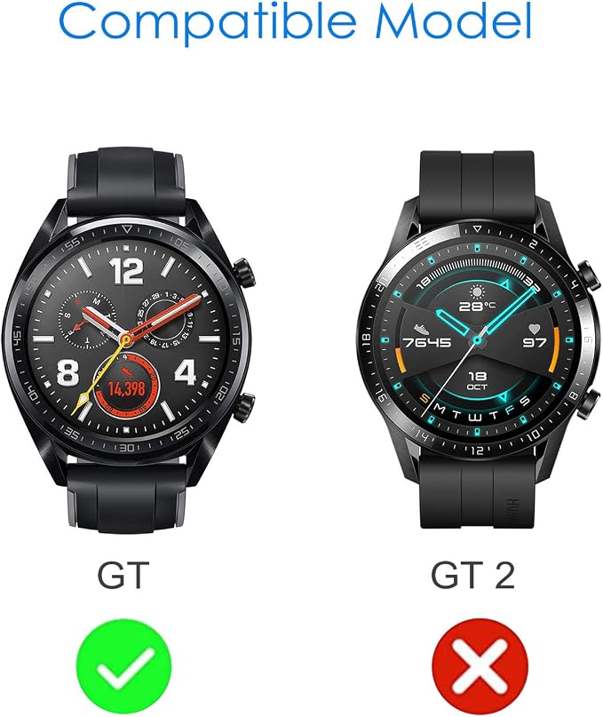 FINTIE Hoes Compatibel met Huawei Watch GT - [3 Pack] Premium Soft TPU  Protector Allround Beschermende Bumper Shell Cover, Zwart \u0026 Helder \u0026 Rose  Goud : Amazon.nl: Elektronica