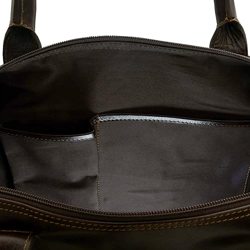 Miniatura 12 de Style N Craft Overnight, Contemporary Weekend Travel Leather Duffle Bag