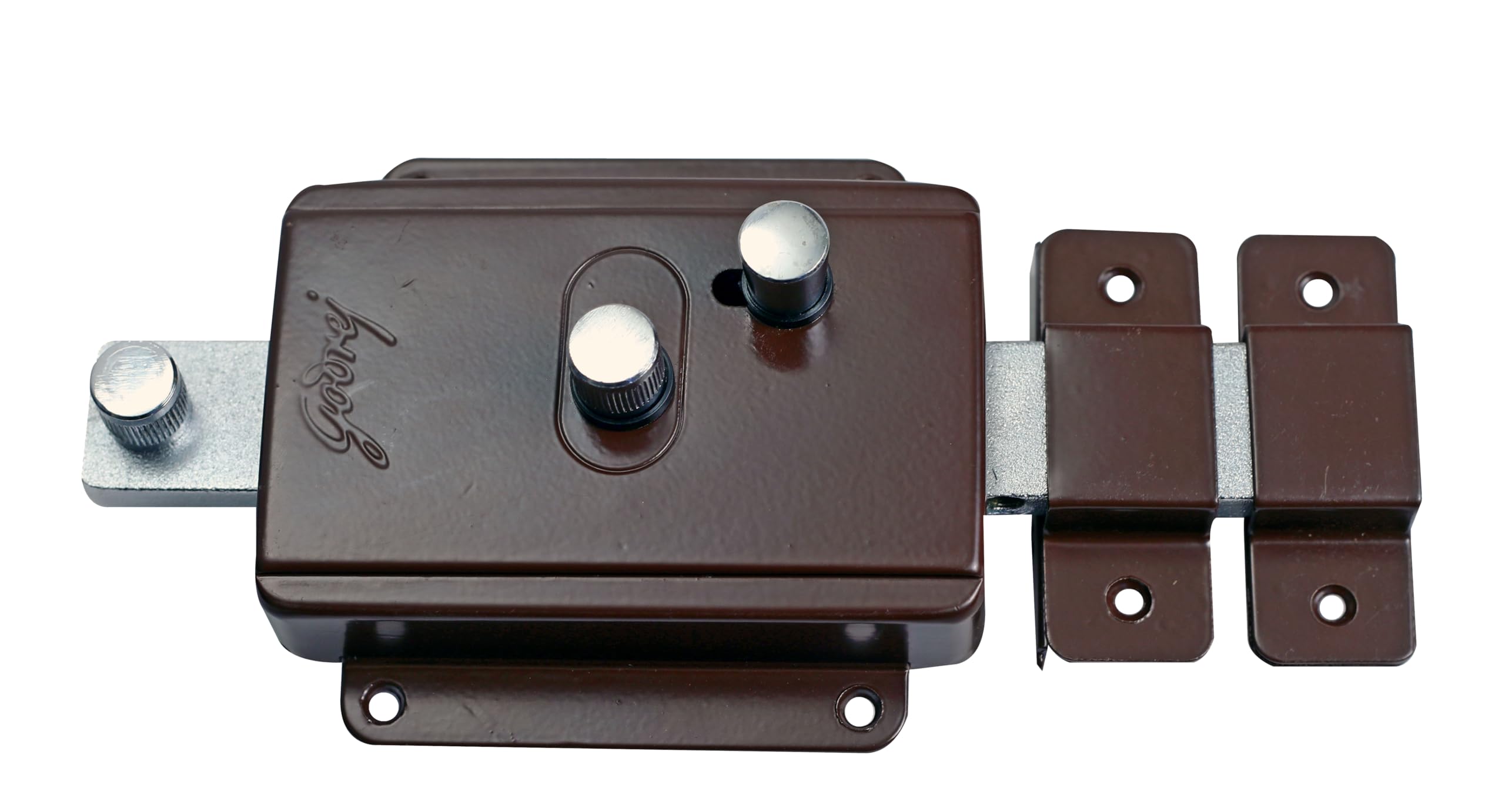 Godrej Khatakhat Lock with 4 Keys I Khatakhat Lock for Main Doors, Balconies, Wooden & Metal Doors I Cherry Brown, Keypad-image-40