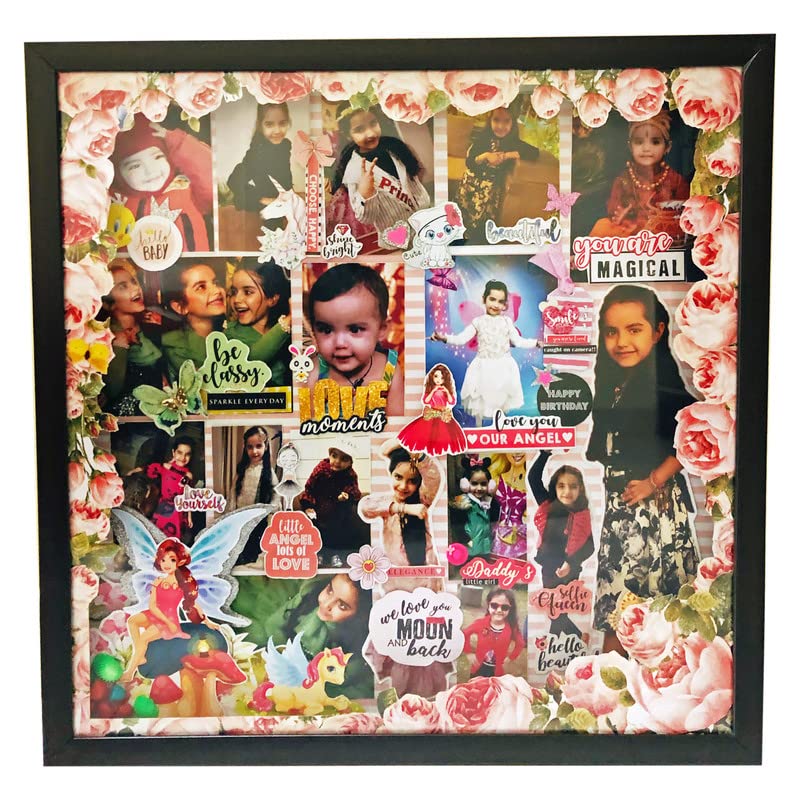 Timeless Impression Customized Handmade Kids Frame for Home Decor and Gifting Purpose (12 x12 Inches)