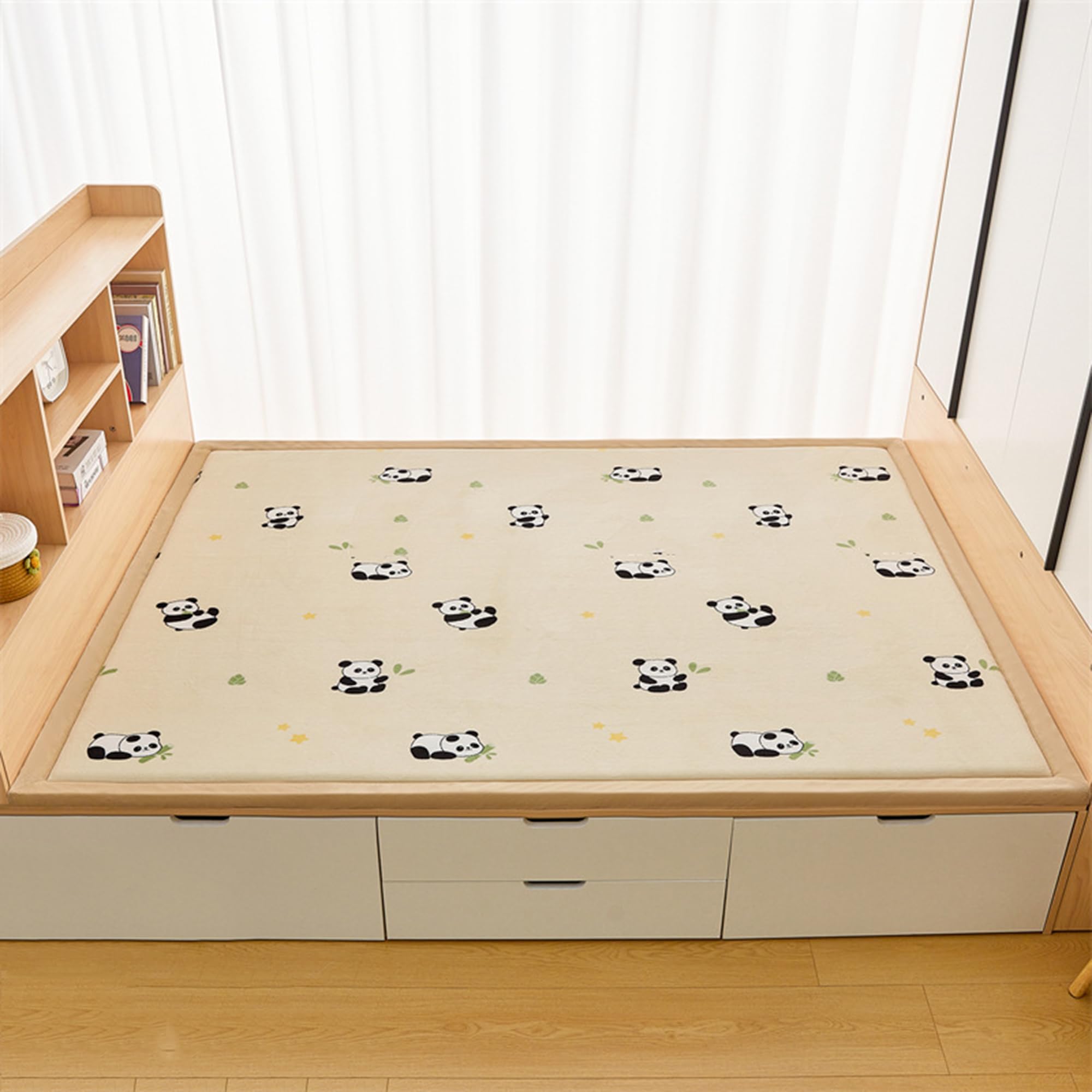 Grand tapis doux chambre enfant moderne et lavable