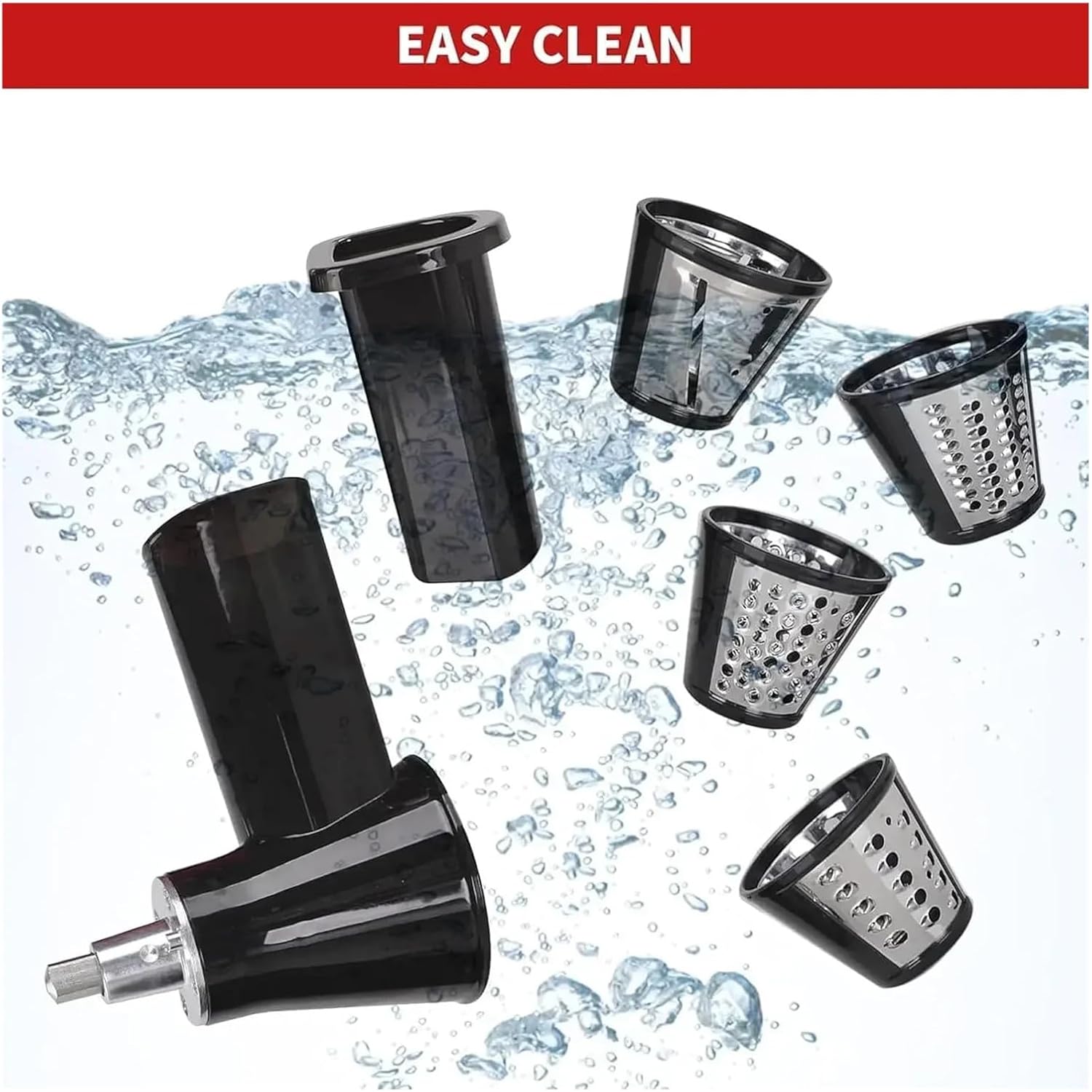 Compatible for Stand Mixers, 4-Blade Slicer Shredder Attachment