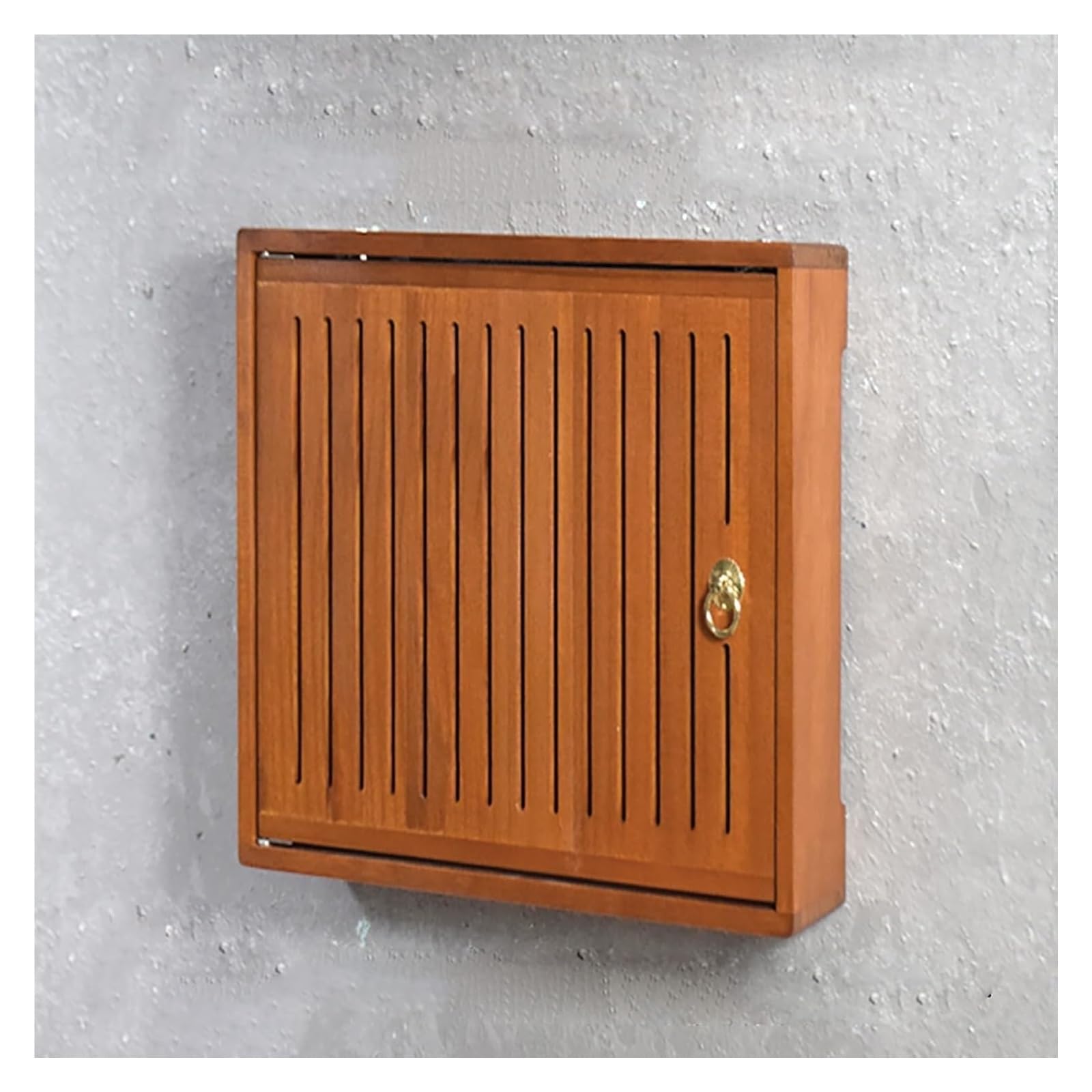 Boîte de rangement pour routeur WiFi - Étagère murale en bois - Orange - 42 x 9 x 49,5 cm