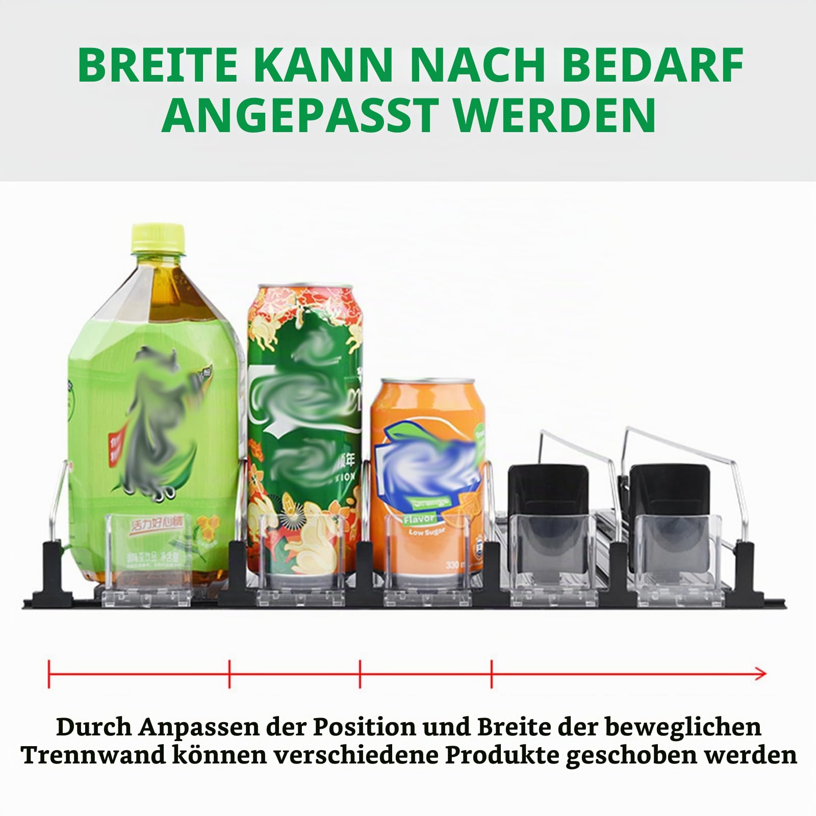 Automatisch Kühlschrank Dosen Organizer, Organizer Dosenhalter Dosenspender für Getränke Bier Soda Stauraum FüR GeträNke Dosenregal Mit Automatischem DrüCker 12 in Standardgröße
