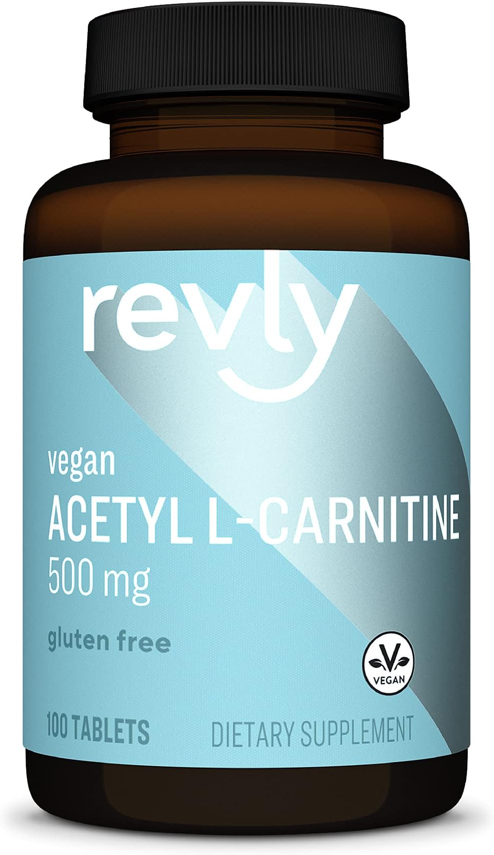 Amazon Brand - Revly Acetyl L-Carnitine, 500 mg, 100 Tablets, Vegan