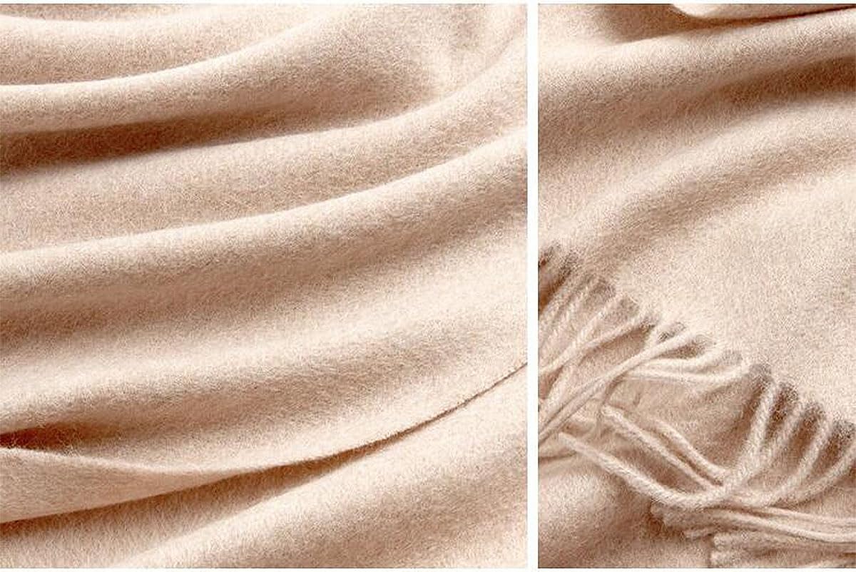 Novawo Wool Shawl Large Thick Pashmina Travel Blanket Scarf Winter Wraps for Women - Image 2