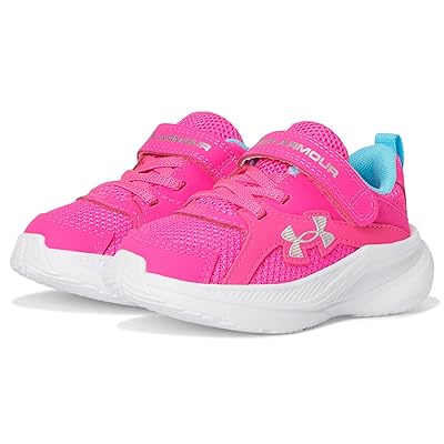 Under Armour Kids Charged Assert 11 Alternate Closure (Toddler) Girls Shoes Pink Rave/Fresco Blue/Iridescent
