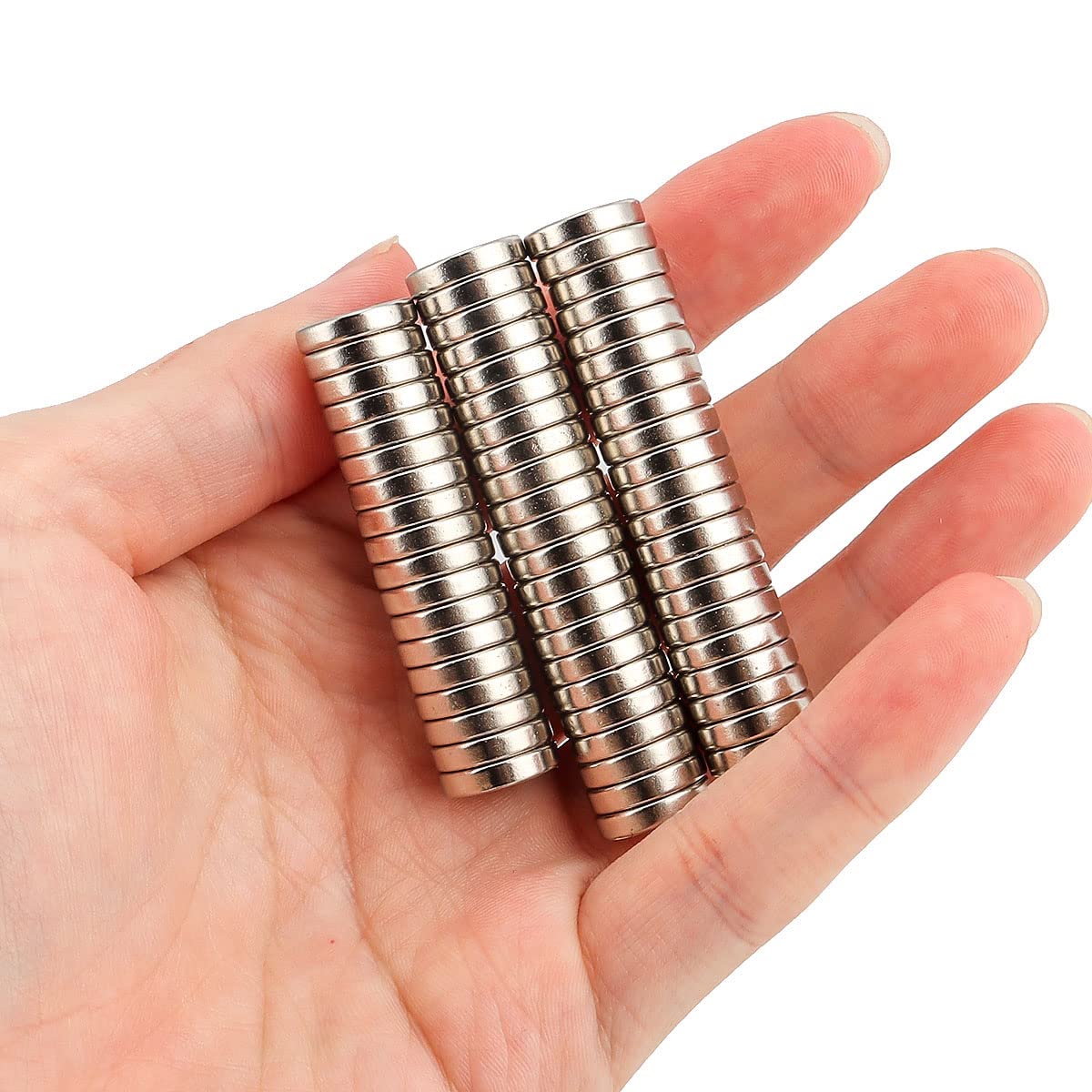 20 Pack Small Round Disc Magnets 1/2x1/8 - Disc Countersunk Hole Magnets Permanent Magnet Fastener 12x3mm Multi-Purpose Refrigerator Magnet Craft Science DIY Latches Cabinet Door Holder, Pack of 20 — Amazon image 4