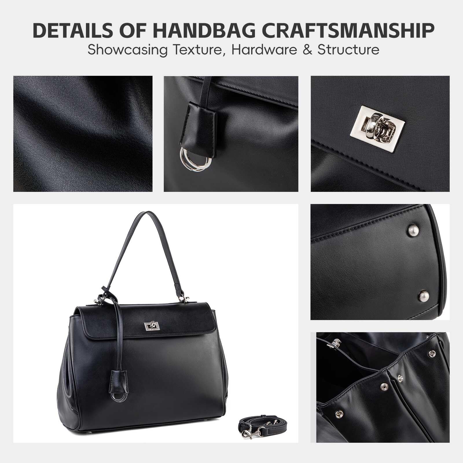 Borsa tote da donna in pelle scamosciata e pelle, borsa a tracolla in morbida pelle per donne, borsa a tracolla per viaggi e lavoro