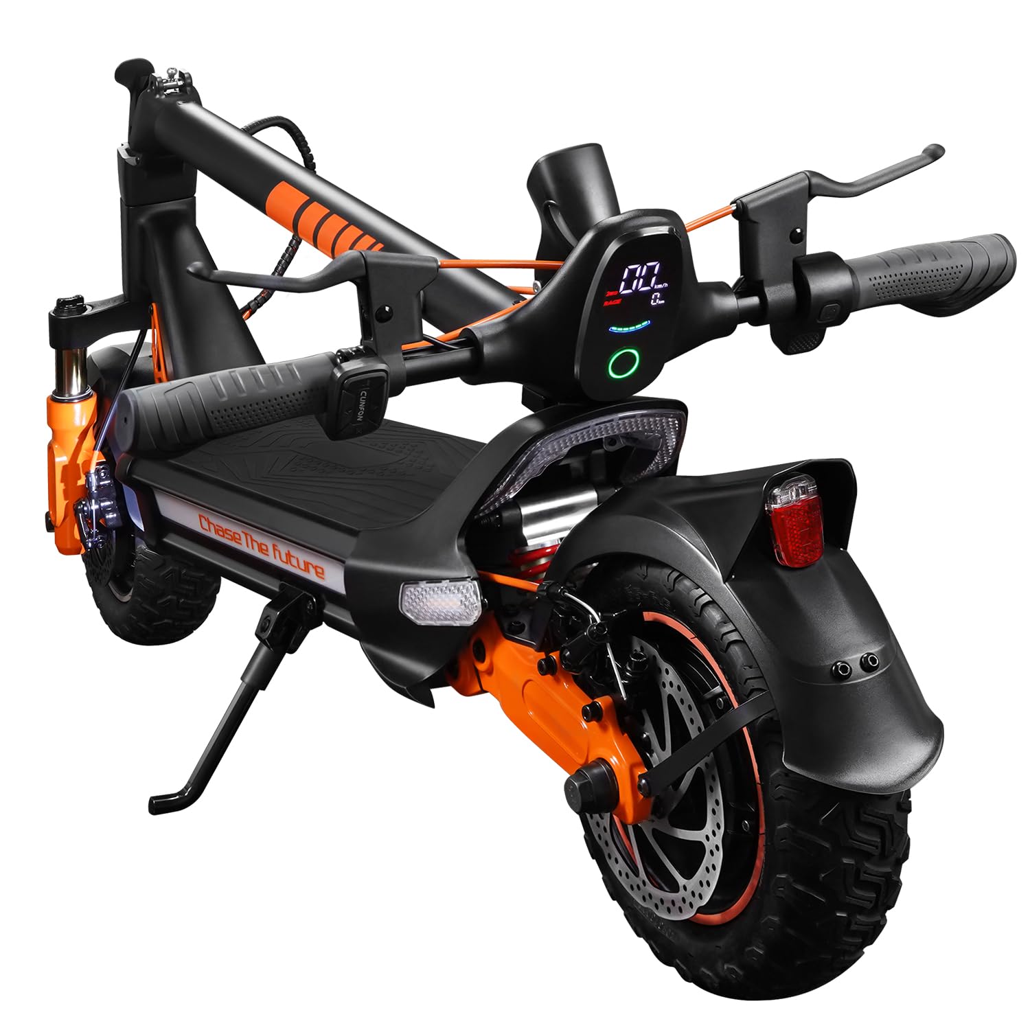 Trottinette Electrique Adulte RZ1000, Dual Motor, Autonomie 70km,1125Wh Batterie,Trotinette Electrique Pliable avec 10.5" Pneu Tout-Terrain,190kg Load,Fingerprint Unlock,Double Amortisseur, App