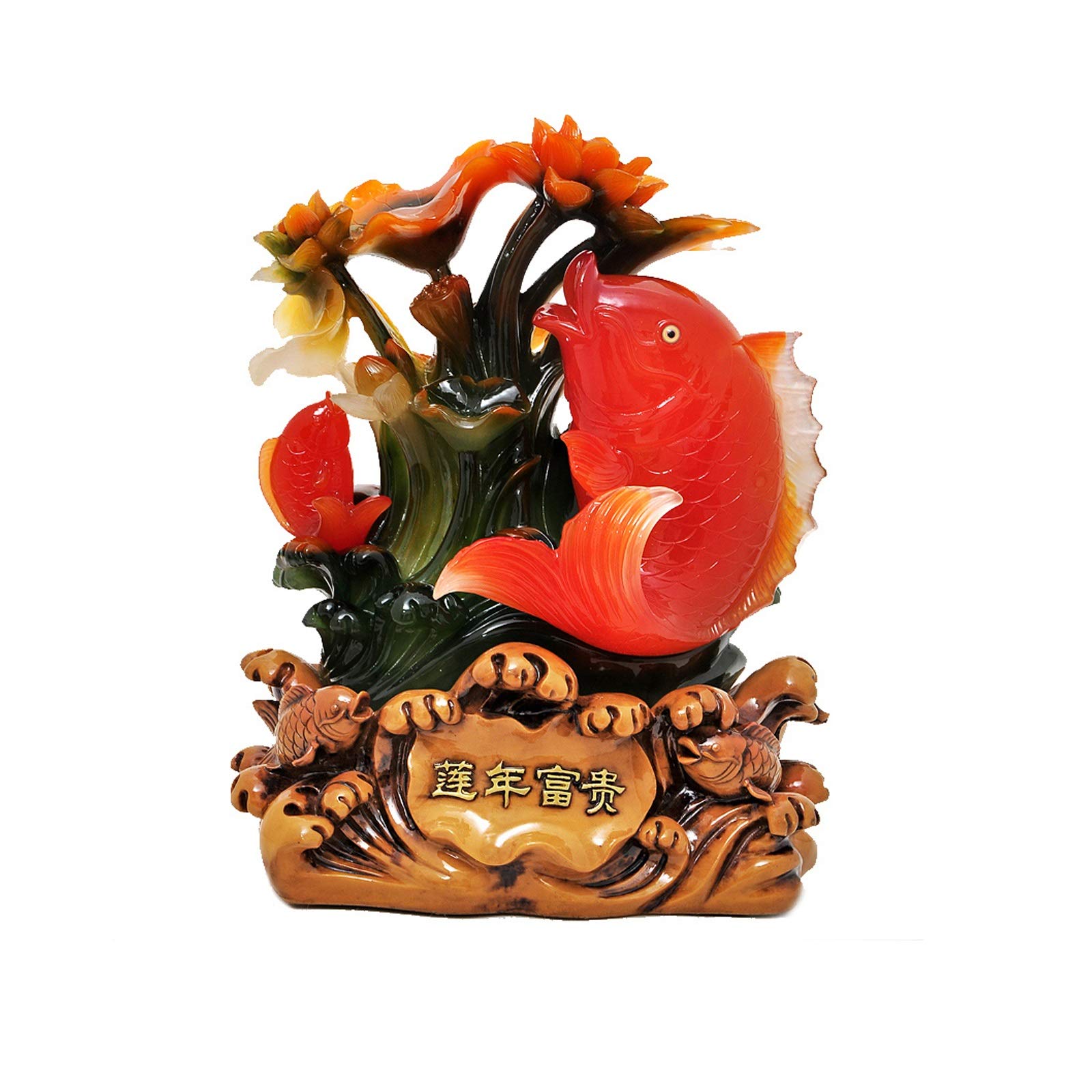 Statue de Poisson Feng Shui Décoration de Bureau pour Harmoniser Votre Espace de Travail
