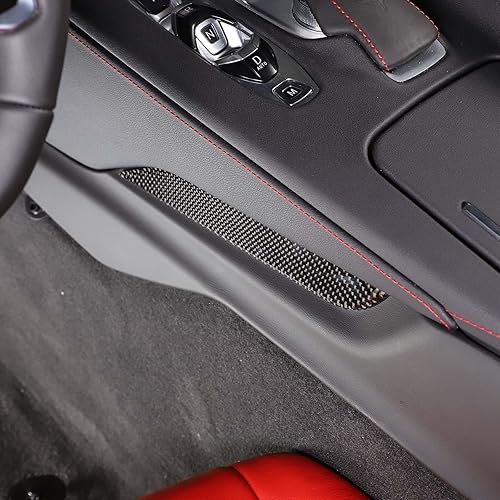 Miniatura 4 de Cubierta de caja de almacenamiento para panel de palanca de cambios de consola central para Chevrolet Corvette C8 Z06 2020-2024, calcomanías de