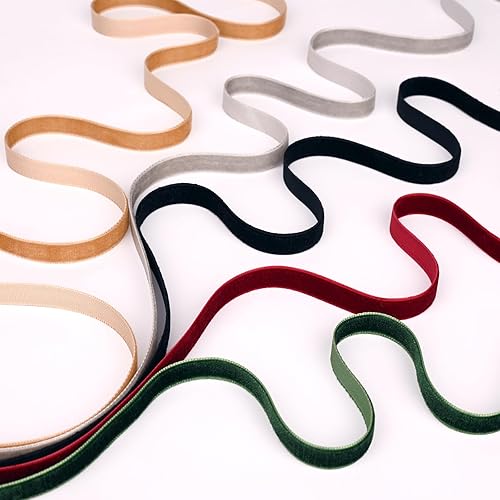 Miniatura 4 de Moukiween Cinta de terciopelo gris de 38 pulgadas x 30 yardas, cinta de terciopelo para envolver regalos, invitaciones, globos florales para el