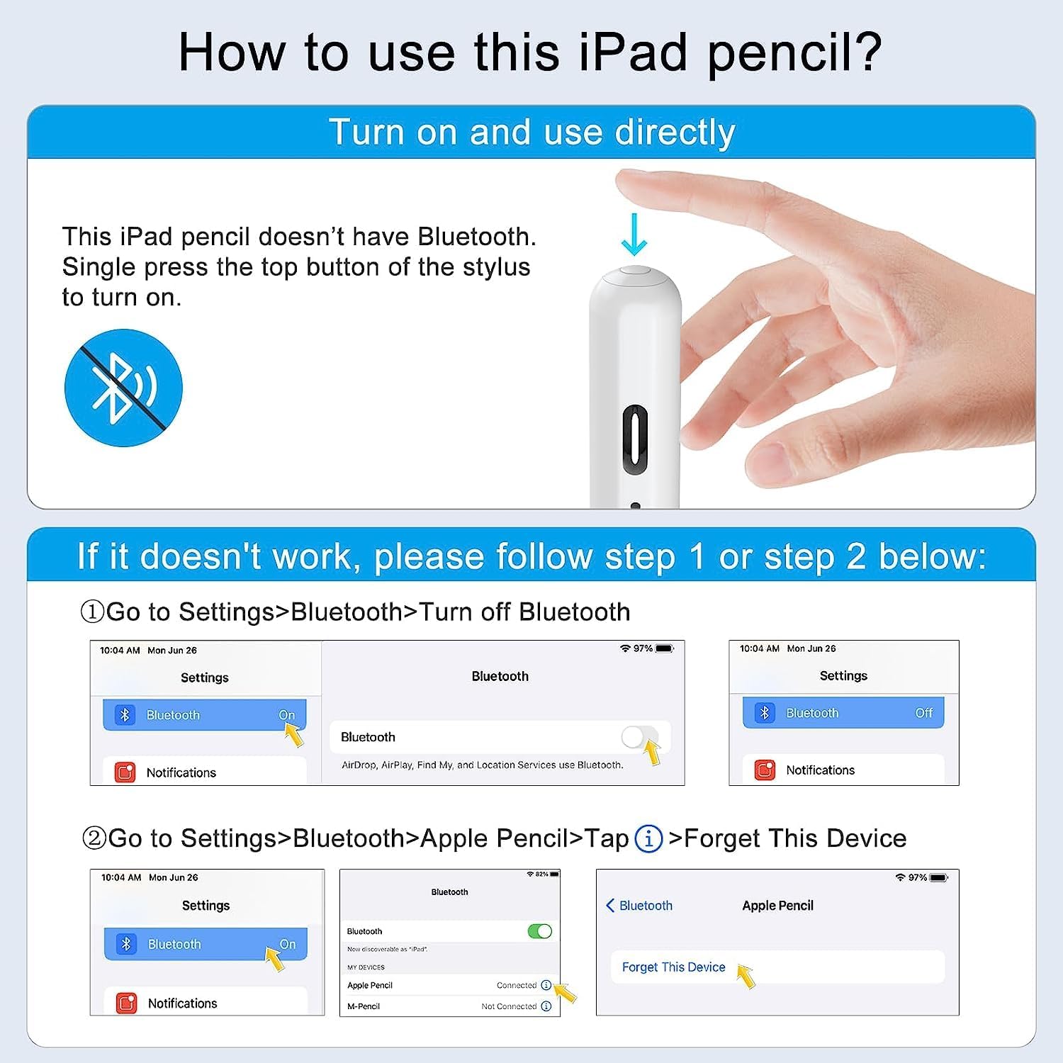 Caneta Digital Stylus para Tela Touch, Capacitiva com Ponta Fina, 2 Pontas Extras, Compatível com iOS/Android/Windows