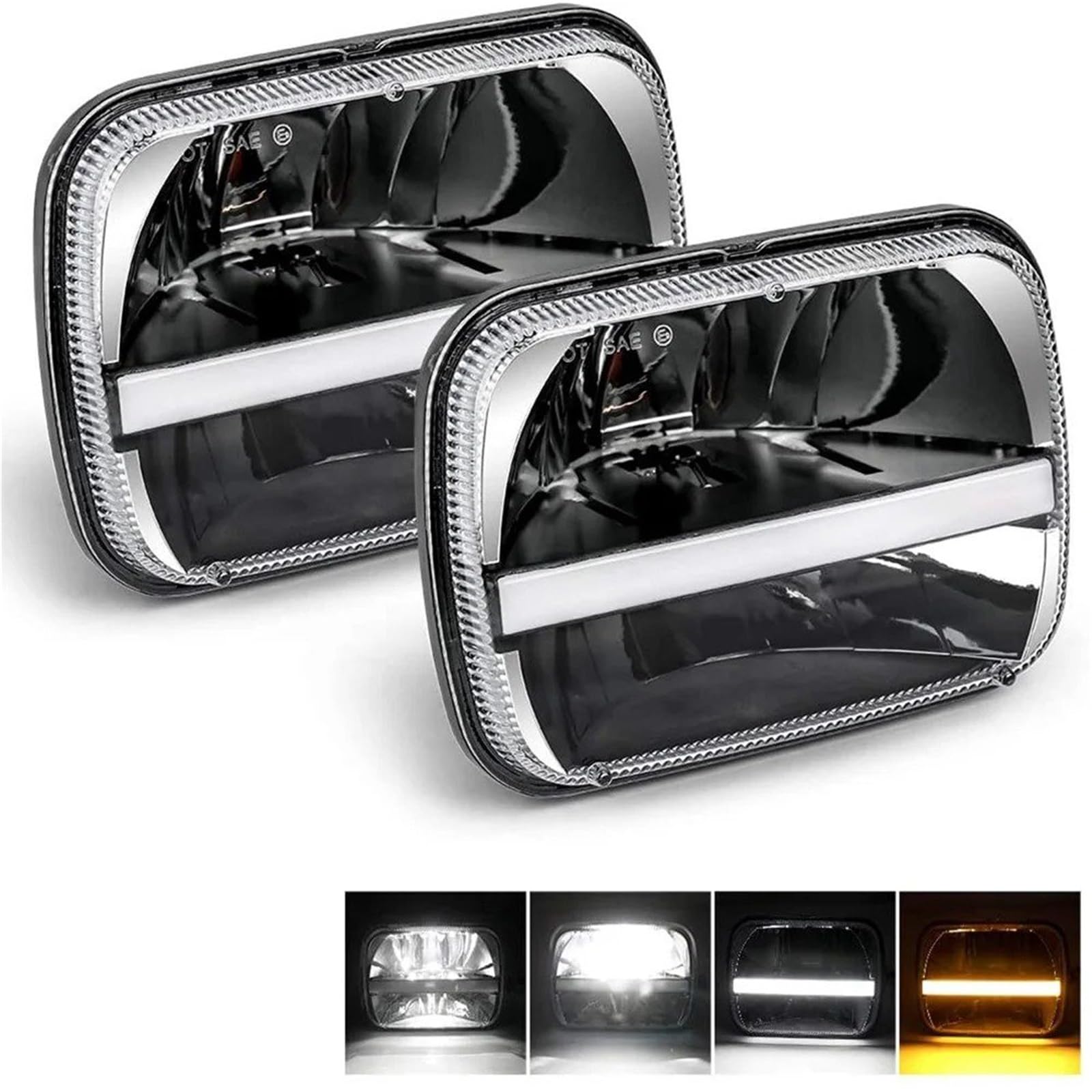 Para Jeep Para Cherokee XJ Para Wrangler Para Camión 4X4 Faro Led