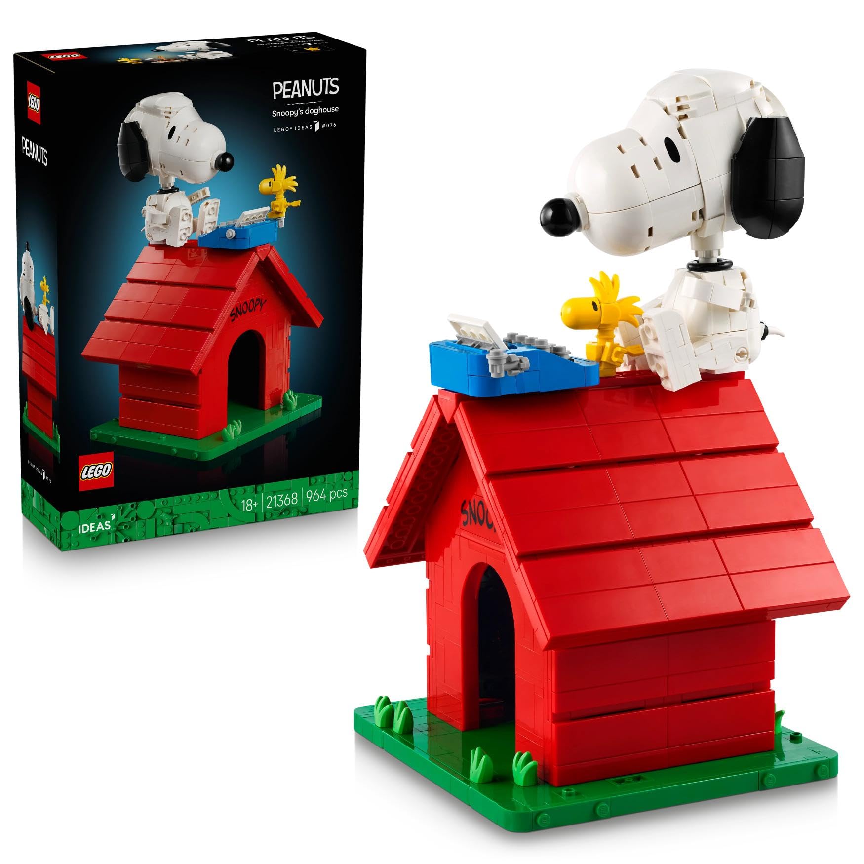 Lego Ideas Peanuts: Snoopy Doghouse Toy Birthday Present Blocks