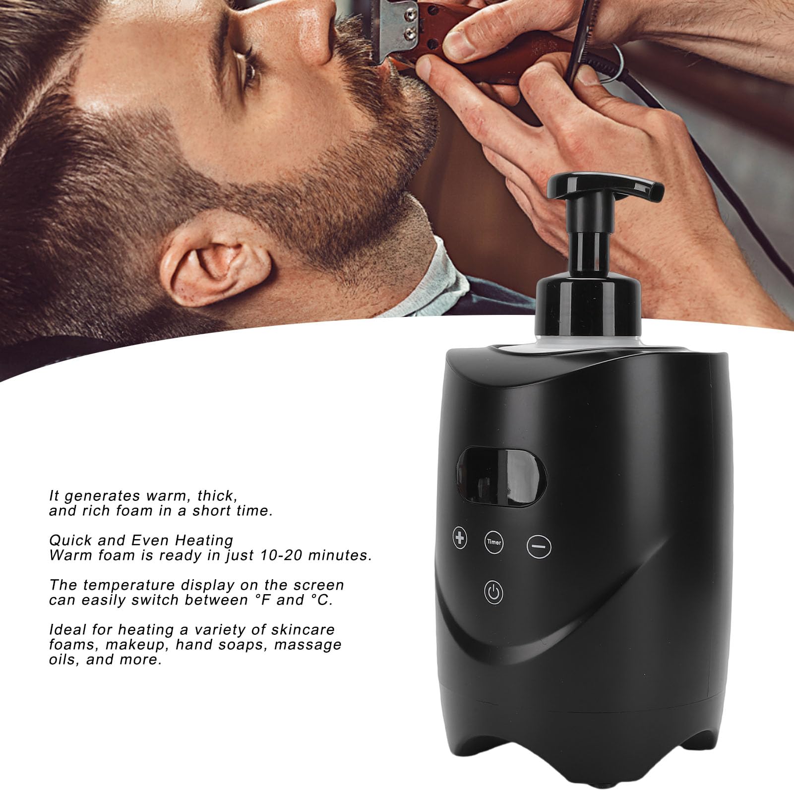 Heißer Schaum Maschine für Rasieren Professionell 500 ml Elektrischer Rasierschaum Wärmer Barber Salon ABS 220 V