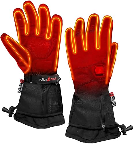 Miniatura 3 de ActionHeat Guantes calefactables de alta calidad de 5 V para mujer, guantes térmicos con batería con 3 ajustes de calor, guante extendido, control