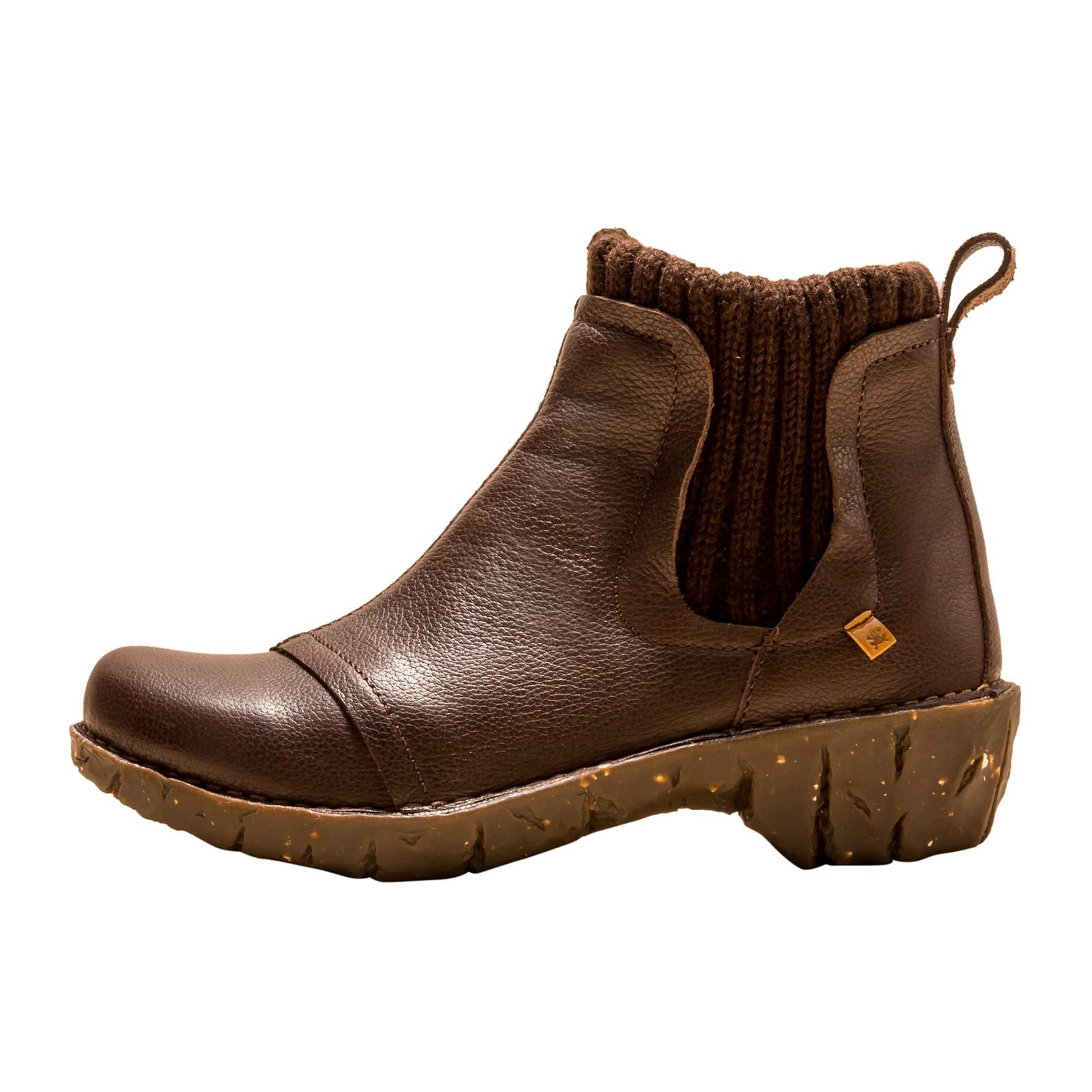El Naturalista Women Chelsea Boots Yggdrasil, Ladies Ankle Boots,Removable Insole,Slip Boots,Lined,Winter Boots,Low Boots,Brown,37 EU / 4 UK