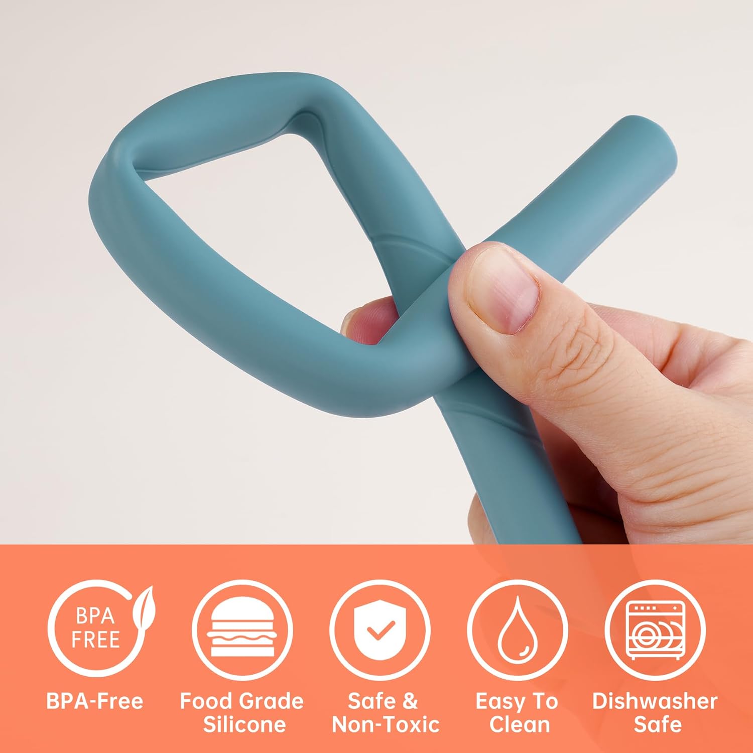 NiHome 6PCS Extra Wide Reusable Bent Silicone Straws for Boba, Smoothies, Bubble Tea, Eco-Friendly Bent Straws for Thick Drinks, Dishwasher Safe, Customizable Length, 2 Brushes (Deep Rainbow)