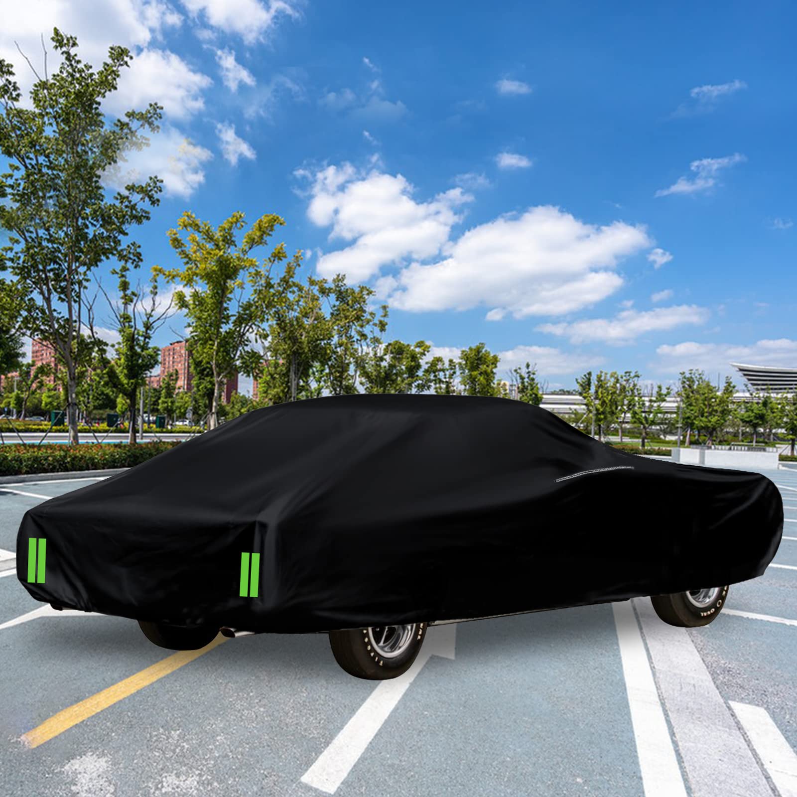 Waterproof Car Cover Replace for Pontiac GTO 2 Door Hardtop Coupe 1964-1972 210T All Weather Classic Car Covers — view 7