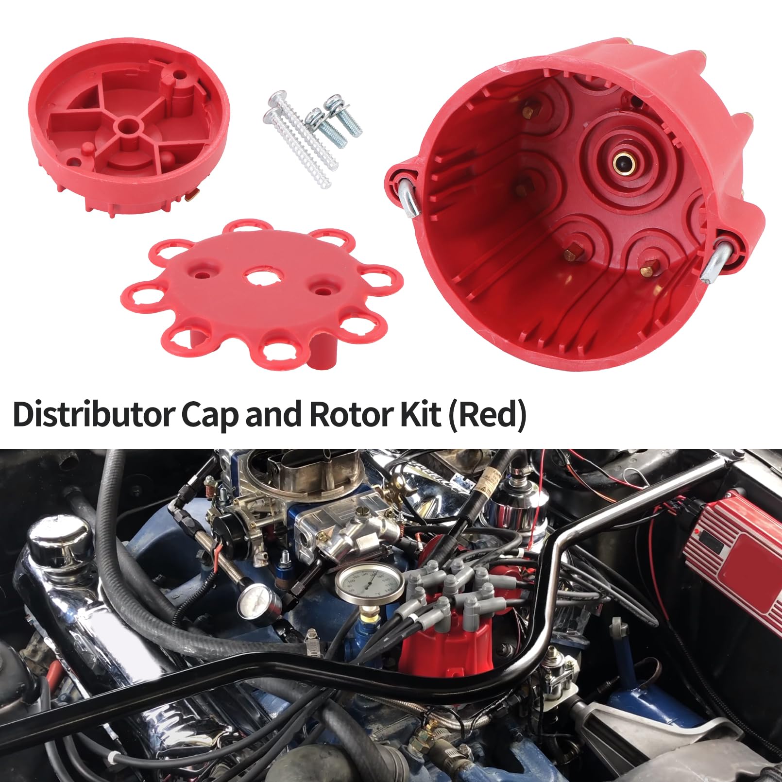 non様 Dokili 84335 Standard Cap & Rotor Kit 8-Cylinder for M.S.D