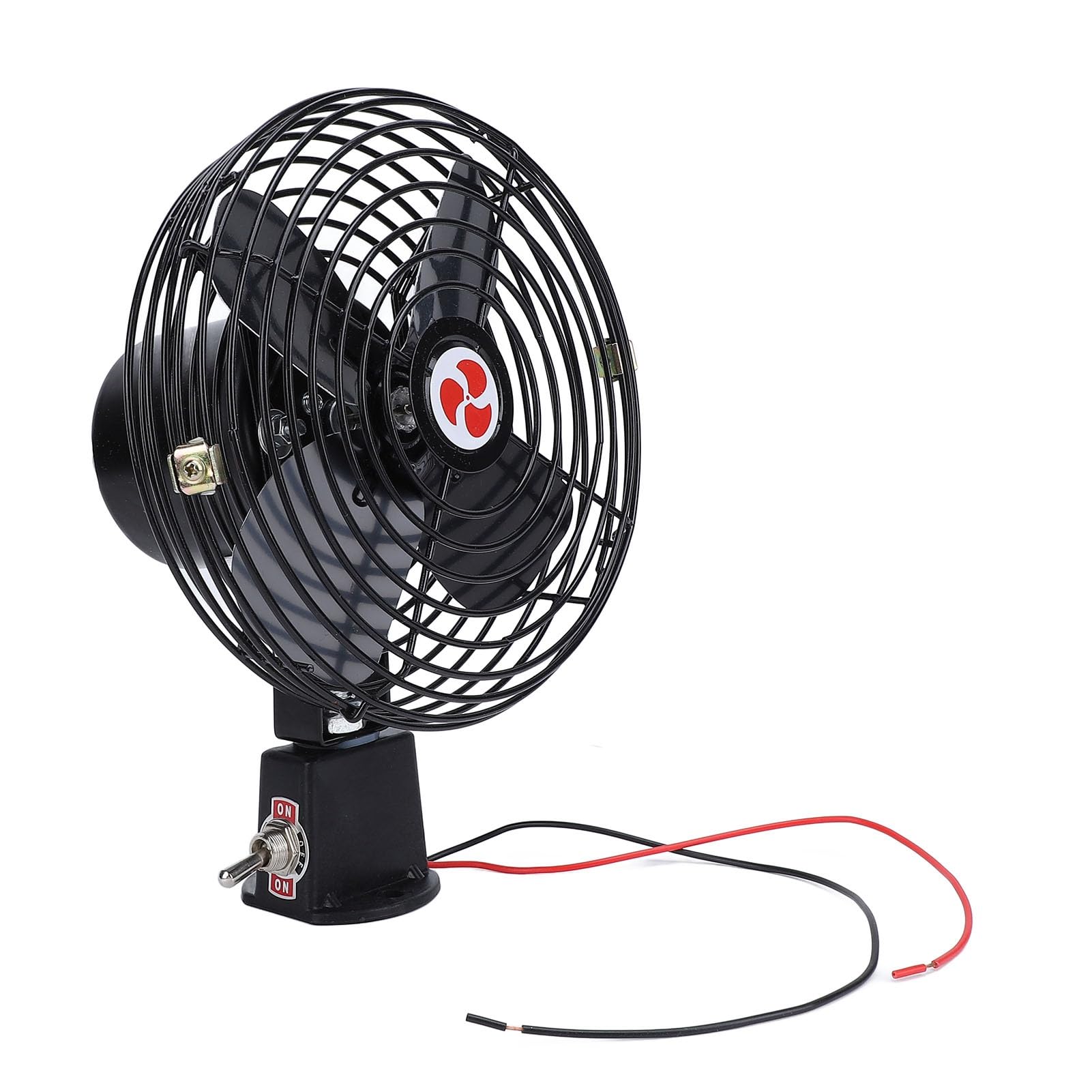 Ventilador de Coche de Alta Resistencia de 12 V, Ventilador de Metal para Coche, Reducción Silenciosa de Ruido, Ventilador de Refrigeración de Metal que Ahorra Combustible para