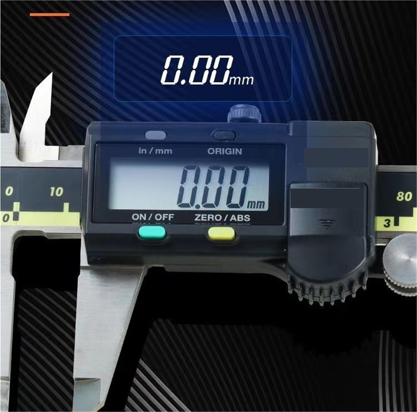 Calibrador digital, Calibrador Vernier digital LCD 150/200/300 mm Herramienta de medición de acero inoxidable,Alta precisión(150mm)