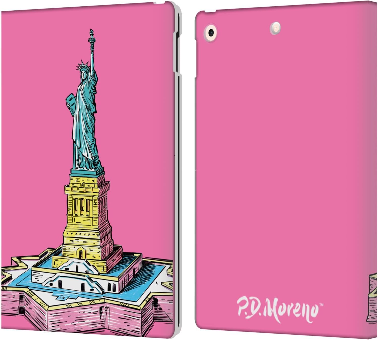 Head Case Designs Officially Licensed P.D. Moreno New York City Sketches Leather Wallet Case Compatible with Apple iPad 10.2 2019/2020/2021